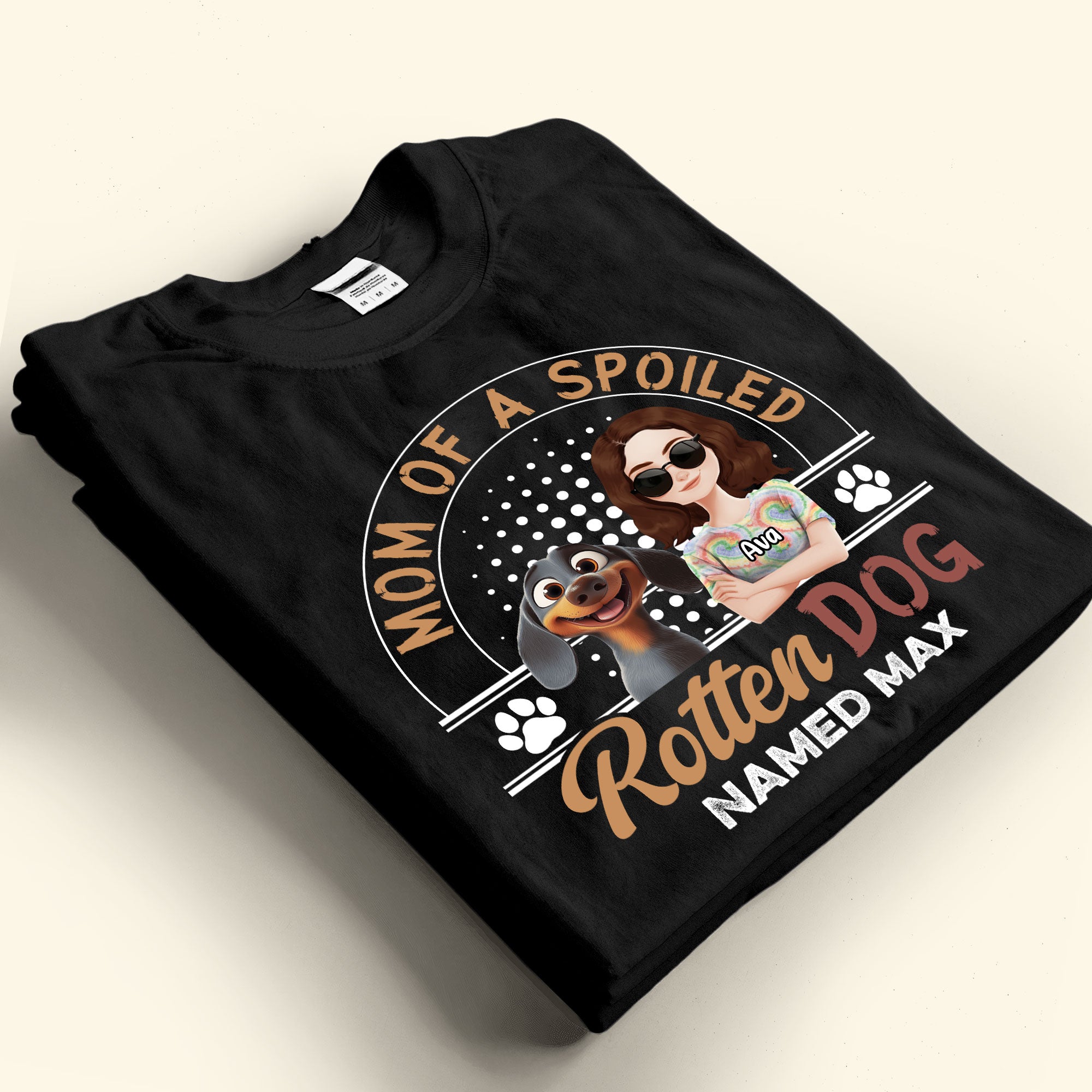 Mom Of A Spoiled Rotten Dog - Personalized Shirt