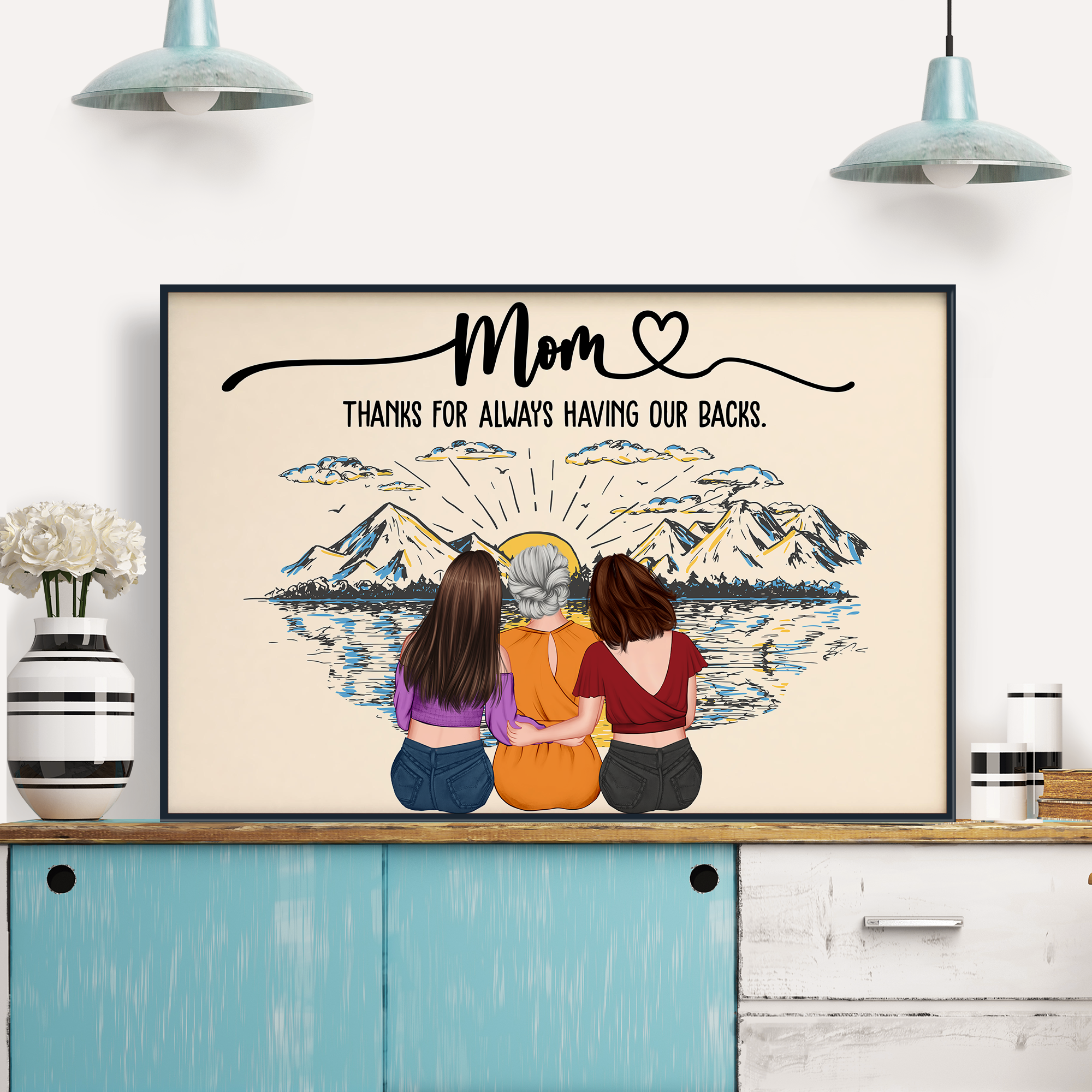 Mom, Forever Your Babies We Will Be - Personalized Poster