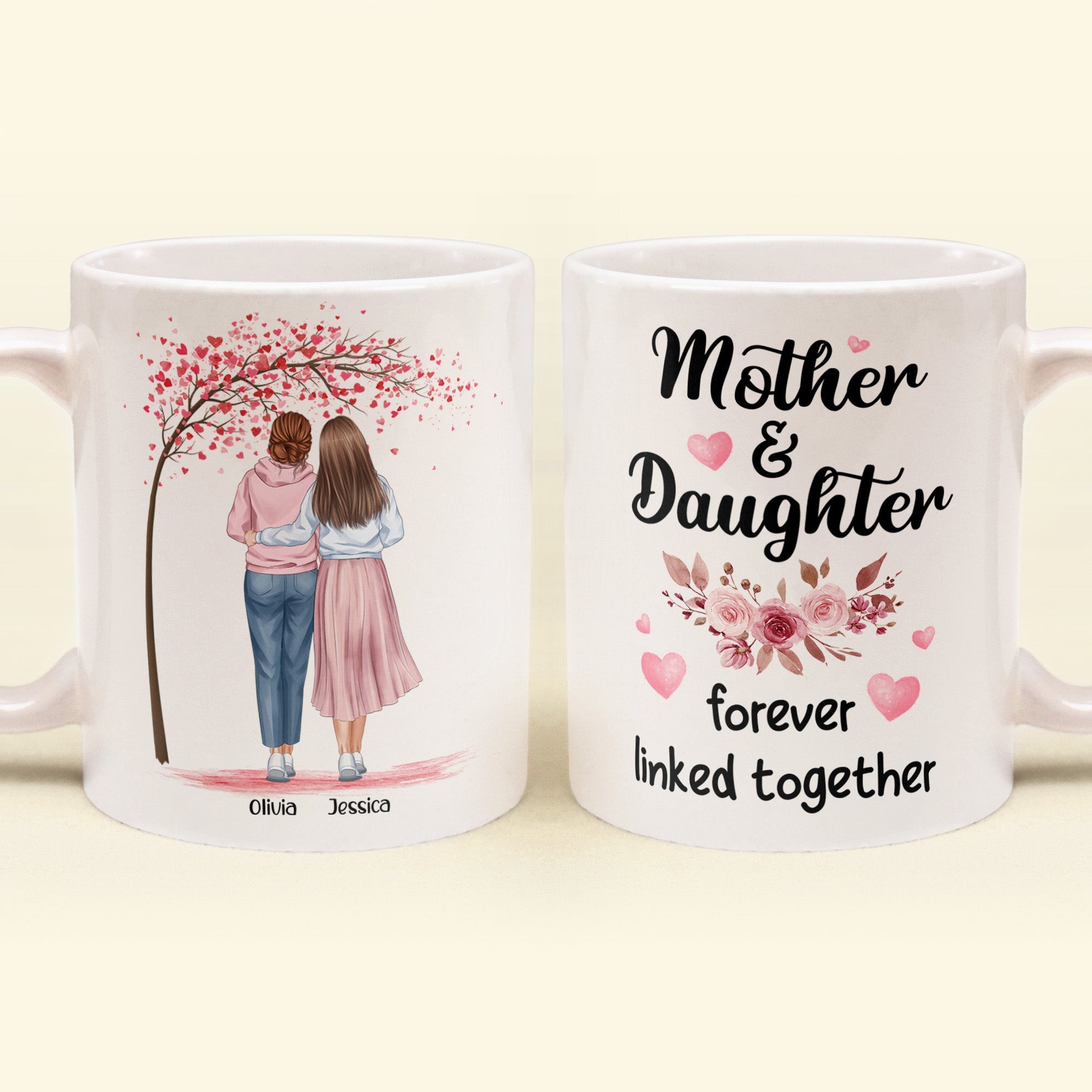 Mother And Daughters - Personalized Mug