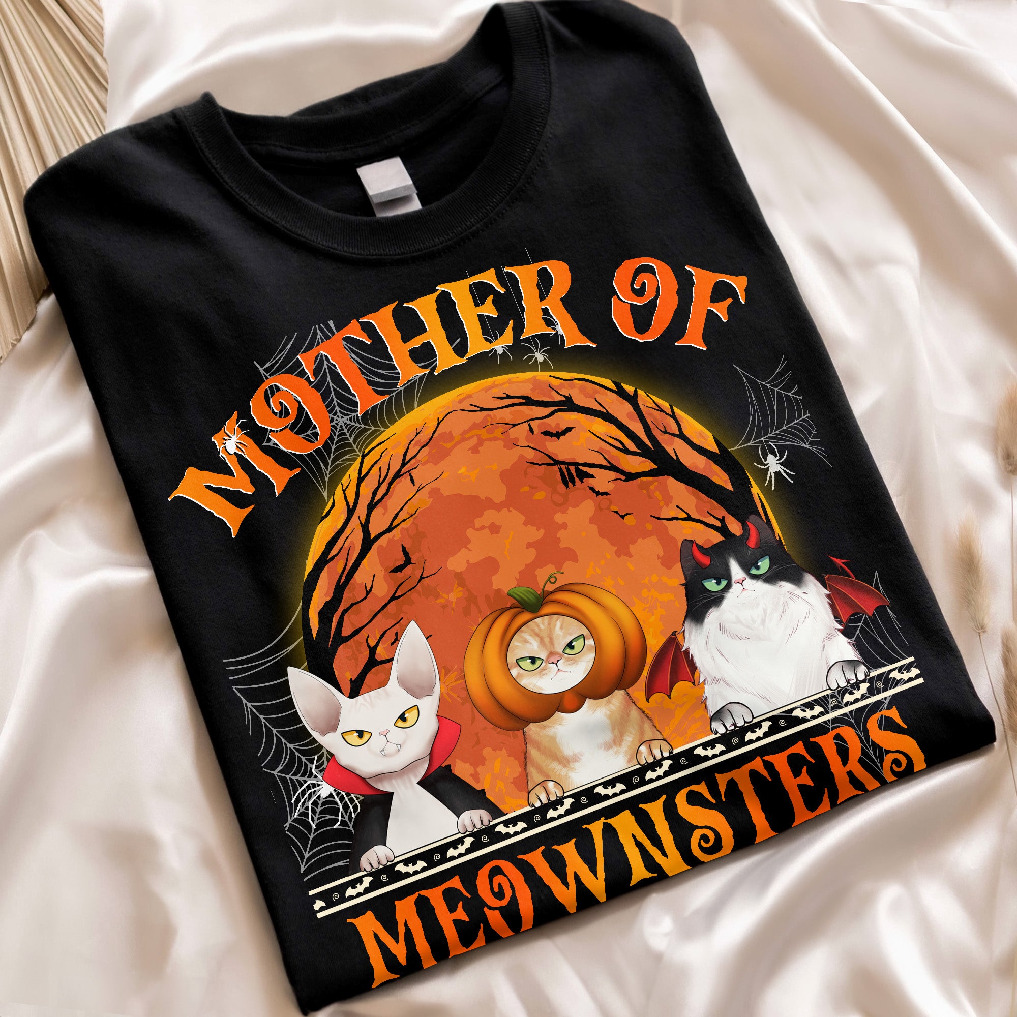 Mother Of Meownsters Halloween - Personalized Shirt