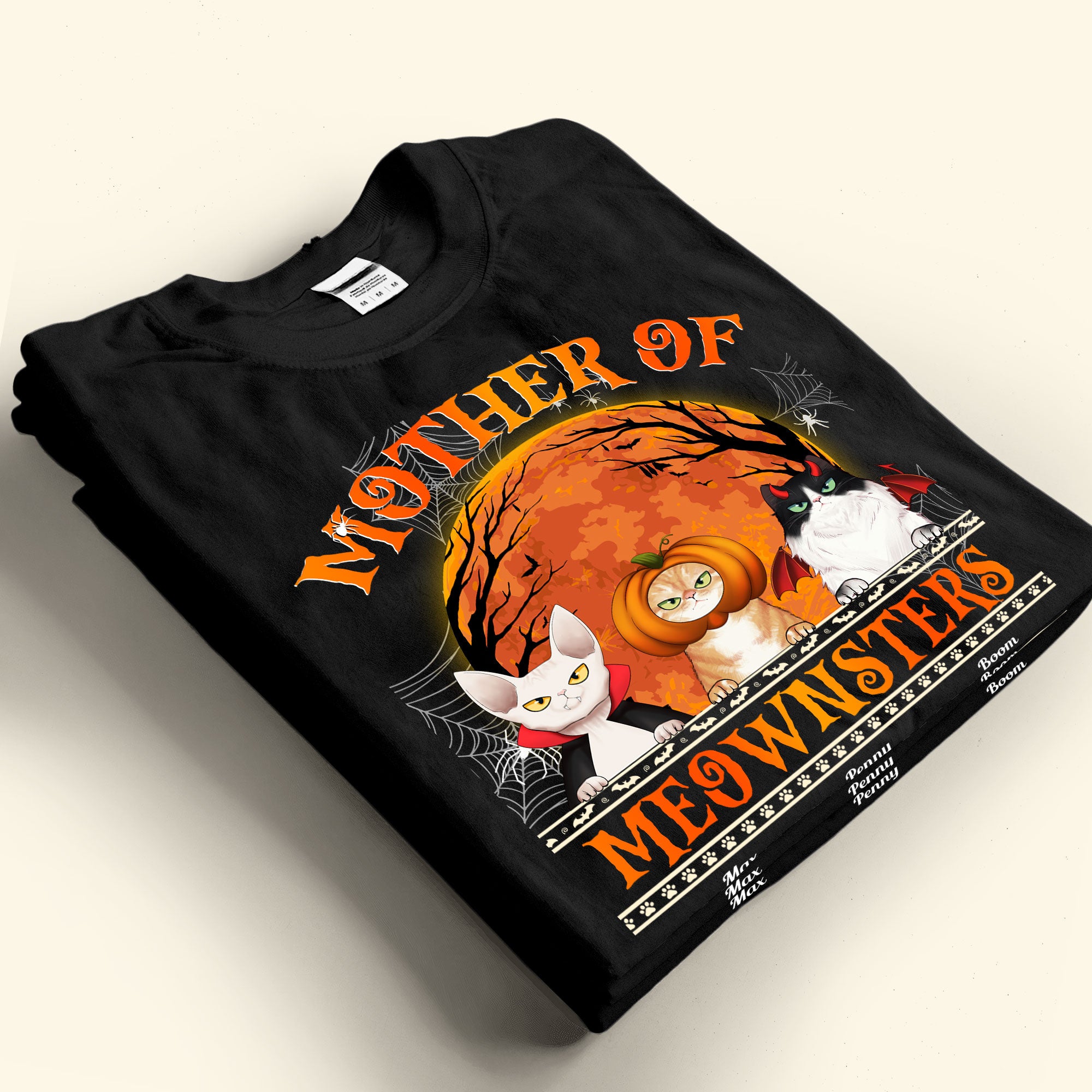 Mother Of Meownsters Halloween - Personalized Shirt