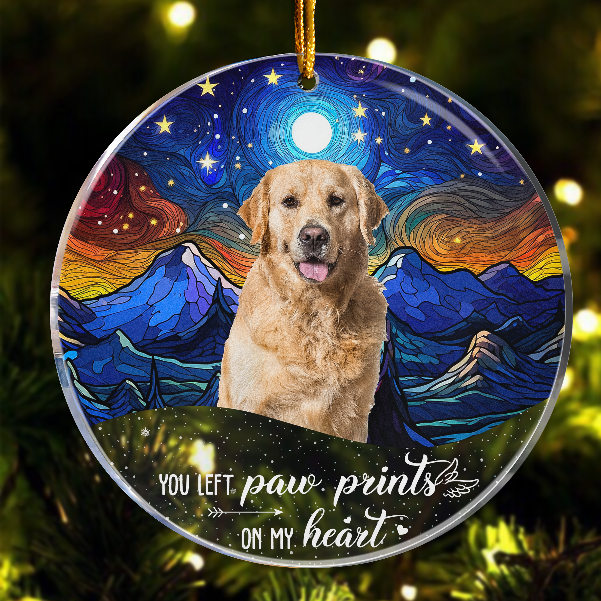 My Angel Pet Memorial Gifts - Loss Of Dogs, Cats - Personalized Acrylic Photo Ornament