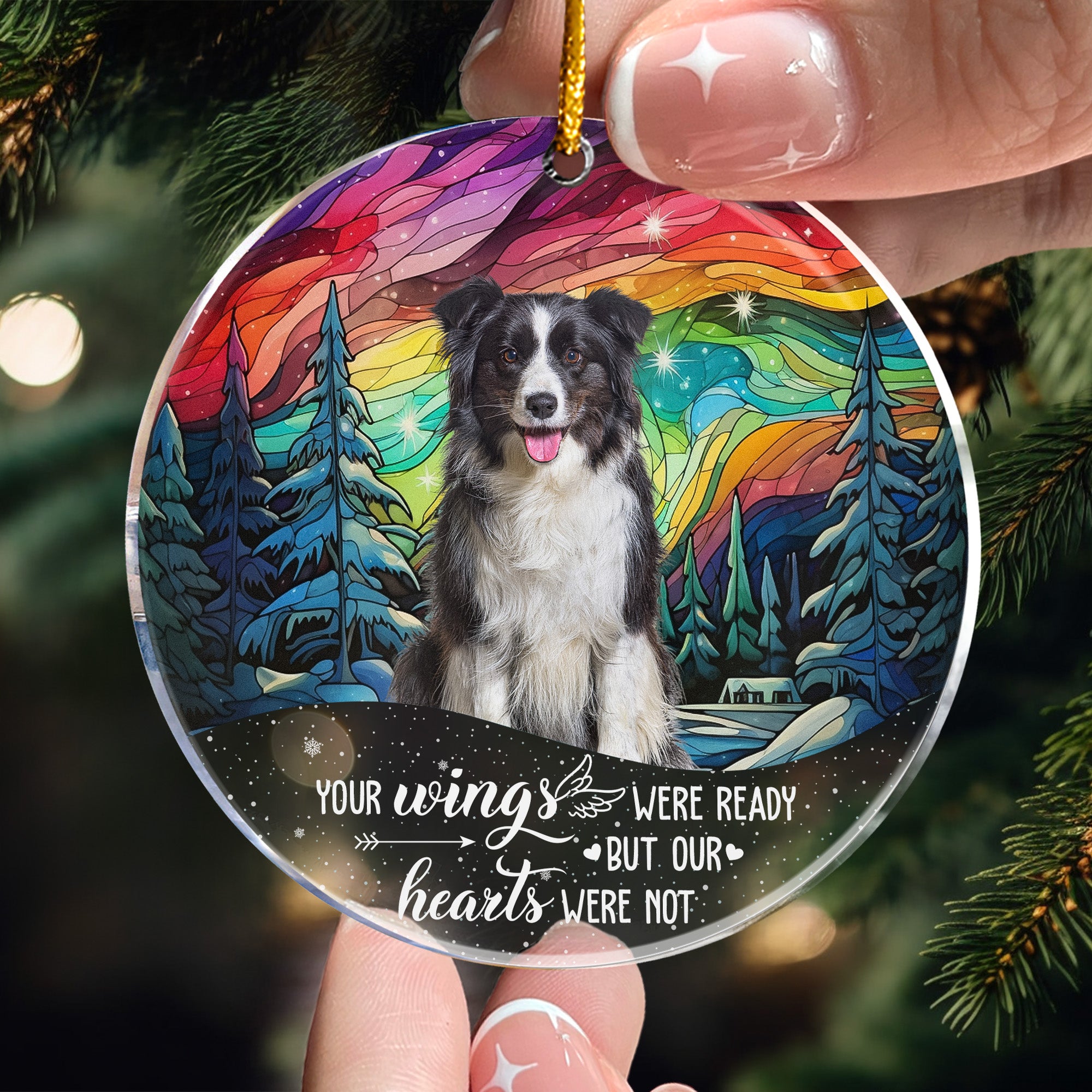 My Angel Pet Memorial Gifts - Loss Of Dogs, Cats - Personalized Acrylic Photo Ornament