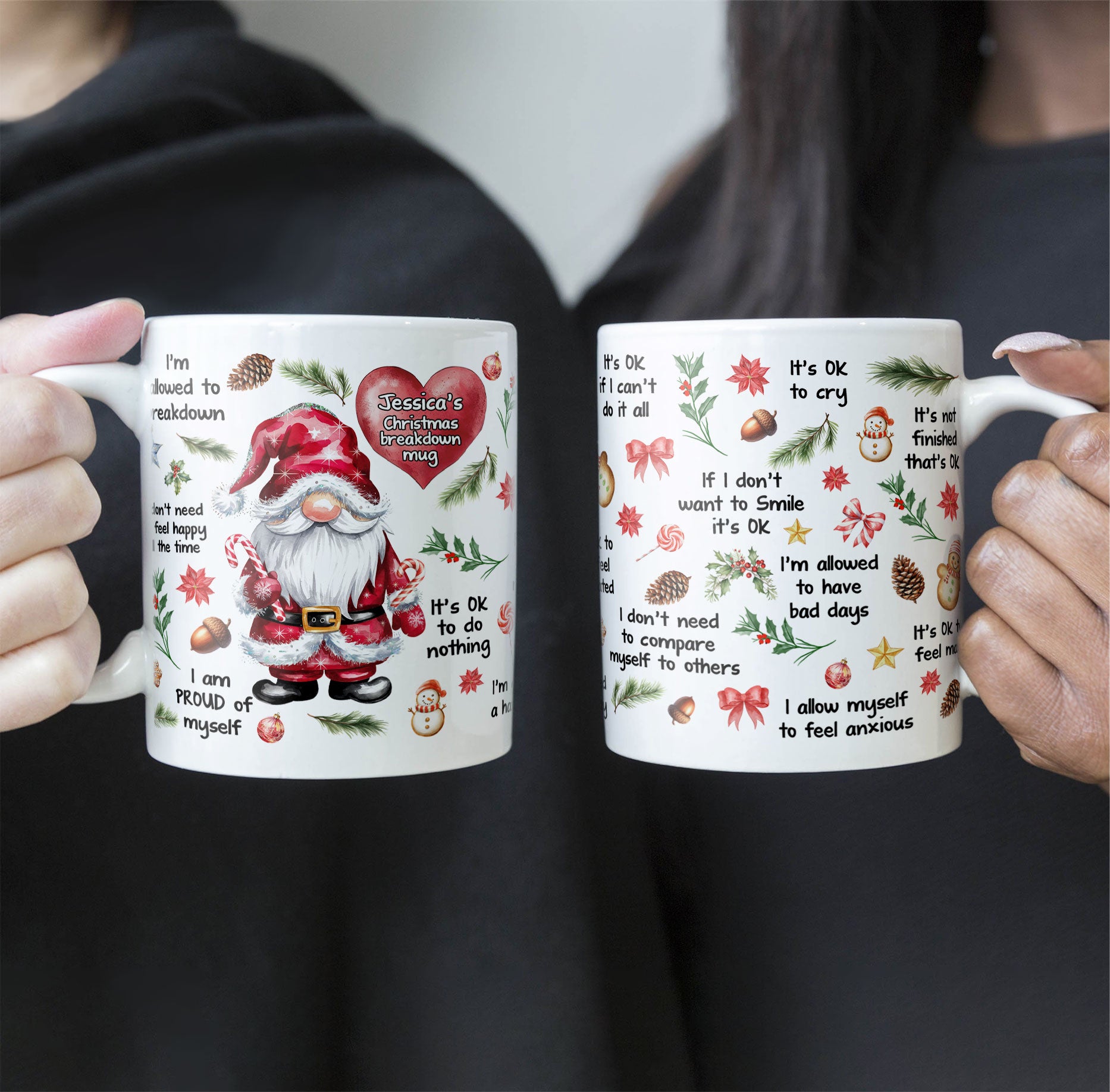 My Christmas Breakdown Mug Gnome Mug - Personalized Mug