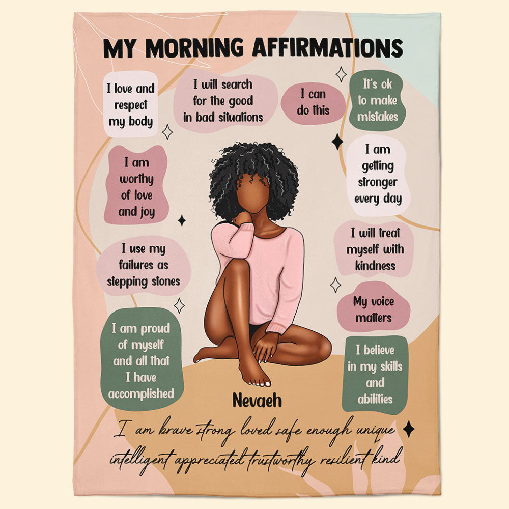 My Morning Affirmations - Personalized Blanket