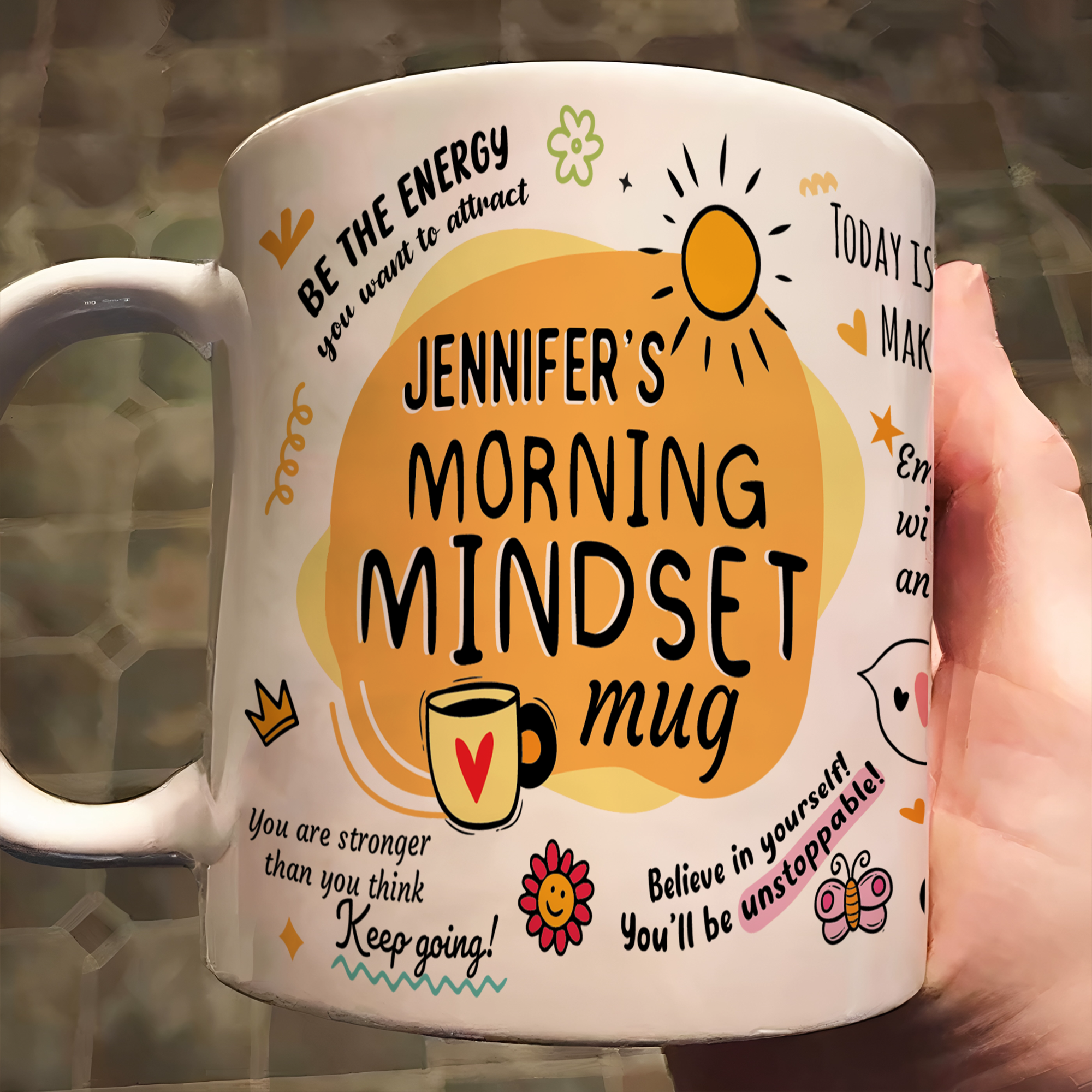 My Morning Mindset Mug Self Love Mug Self Gift - Personalized Mug