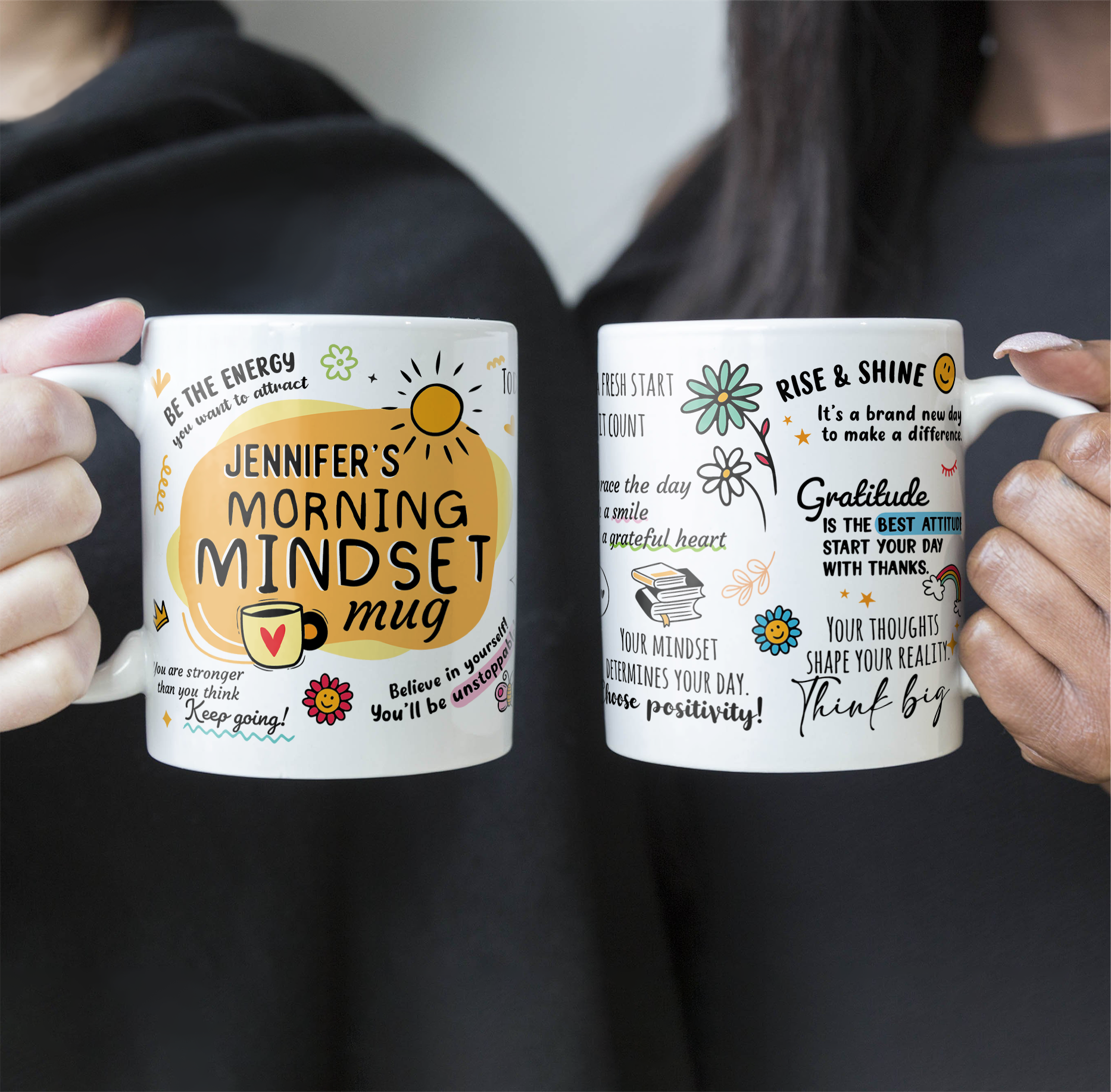 My Morning Mindset Mug Self Love Mug Self Gift - Personalized Mug