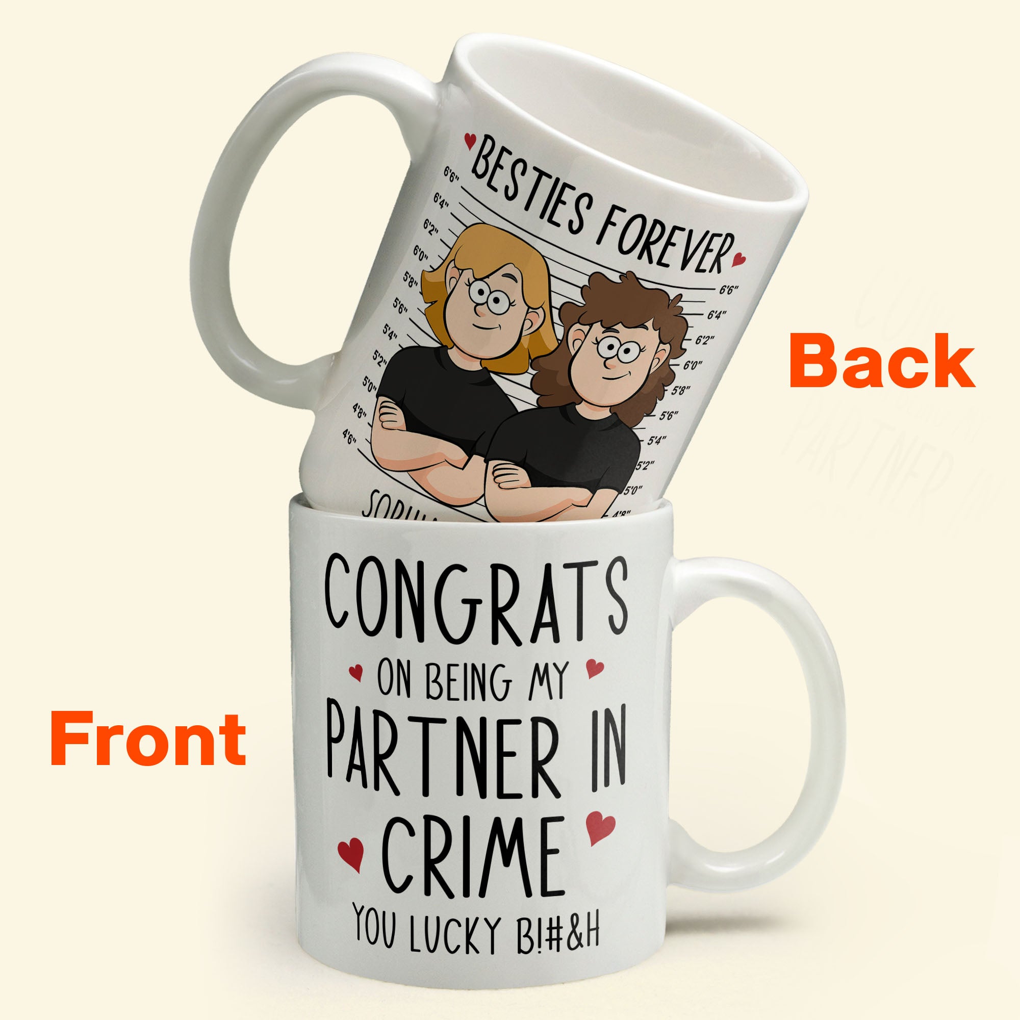 My Partner In Crime - Personalized Mug