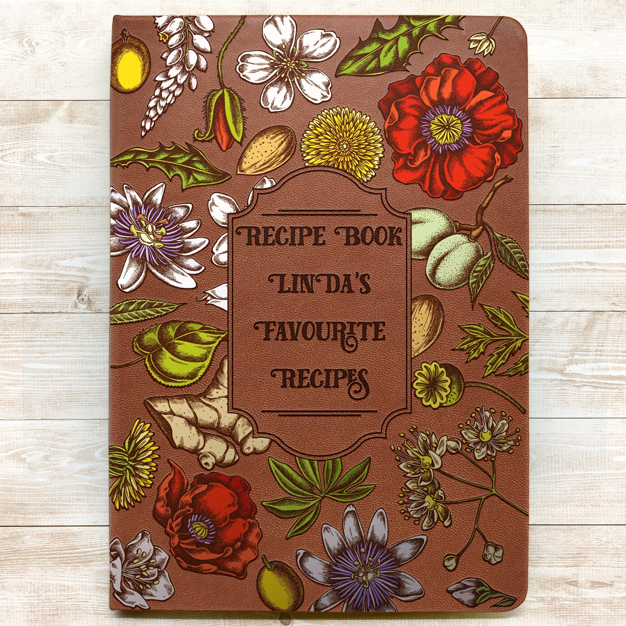 My Recipe Book Gift For Cook Lovers - Personalized Leather Journal