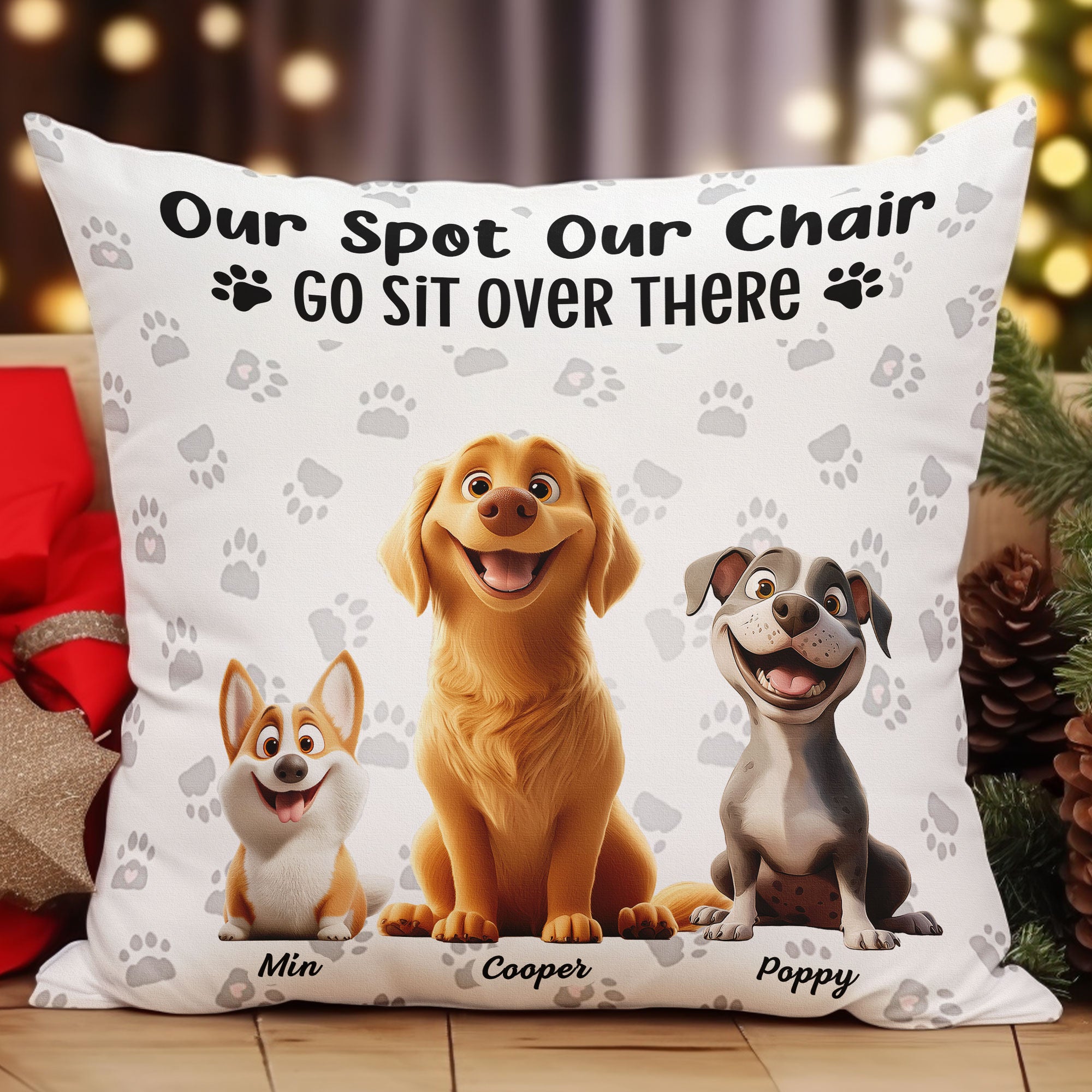 My Spot My Chair Go Sit Over There - Personalized Pillow (Insert Included)