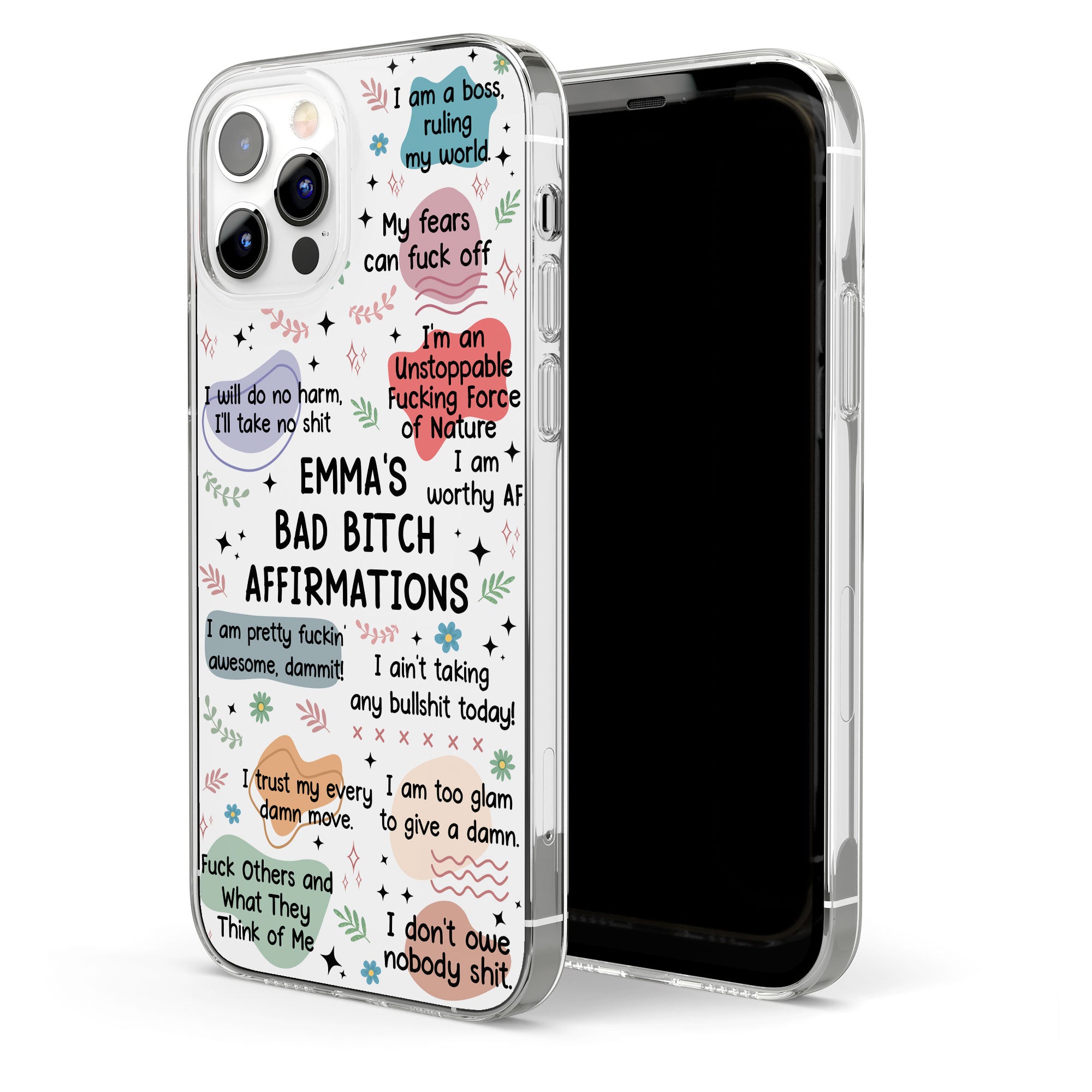 My Swear Affirmations - Self Gift, Gifts For Daughter, Friends - Personalized Clear Phone Case