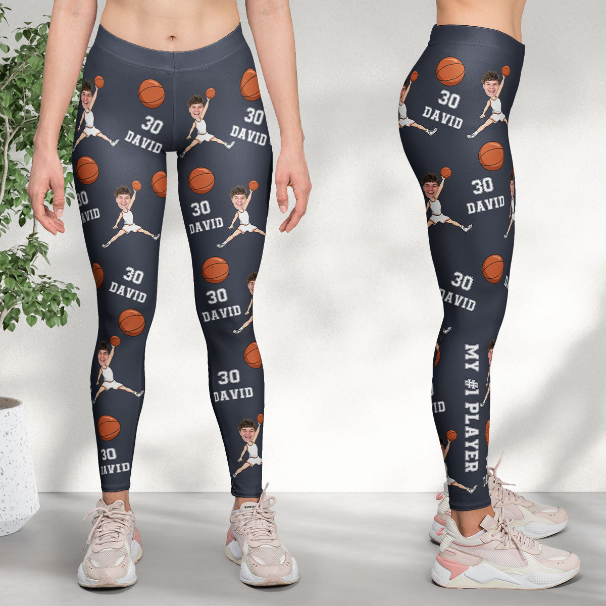 My #1 Player - Personalized Photo Leggings