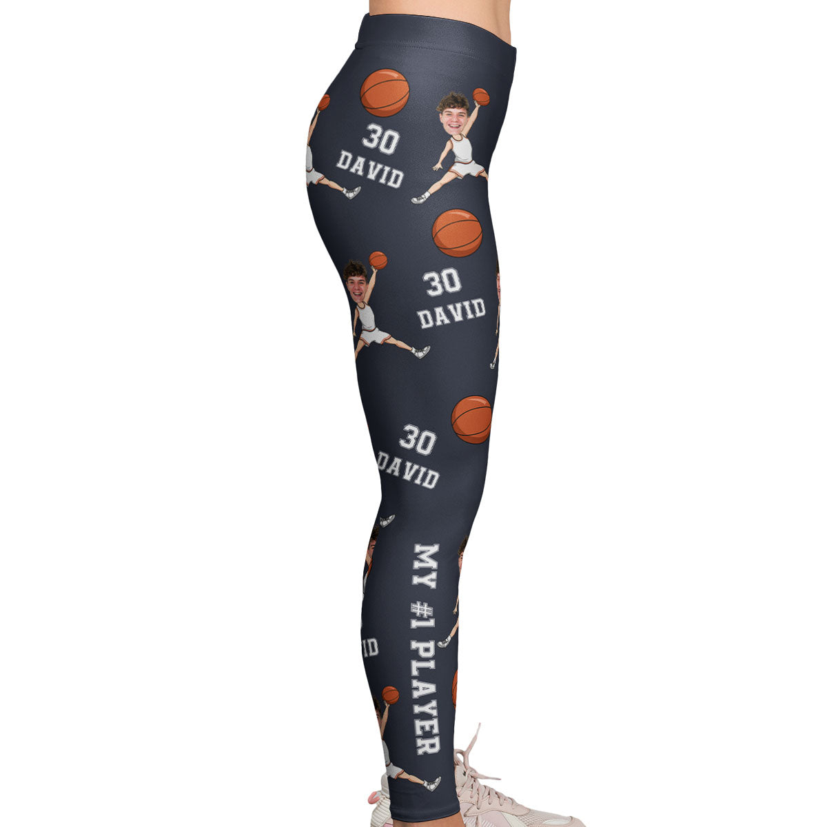 My #1 Player - Personalized Photo Leggings