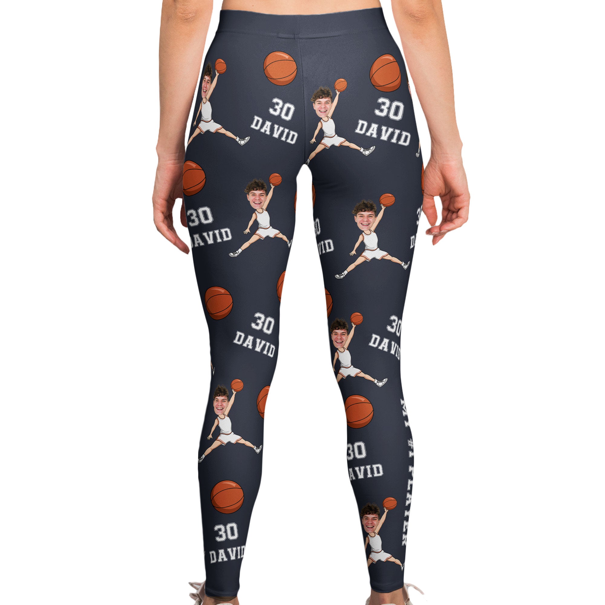 My #1 Player - Personalized Photo Leggings