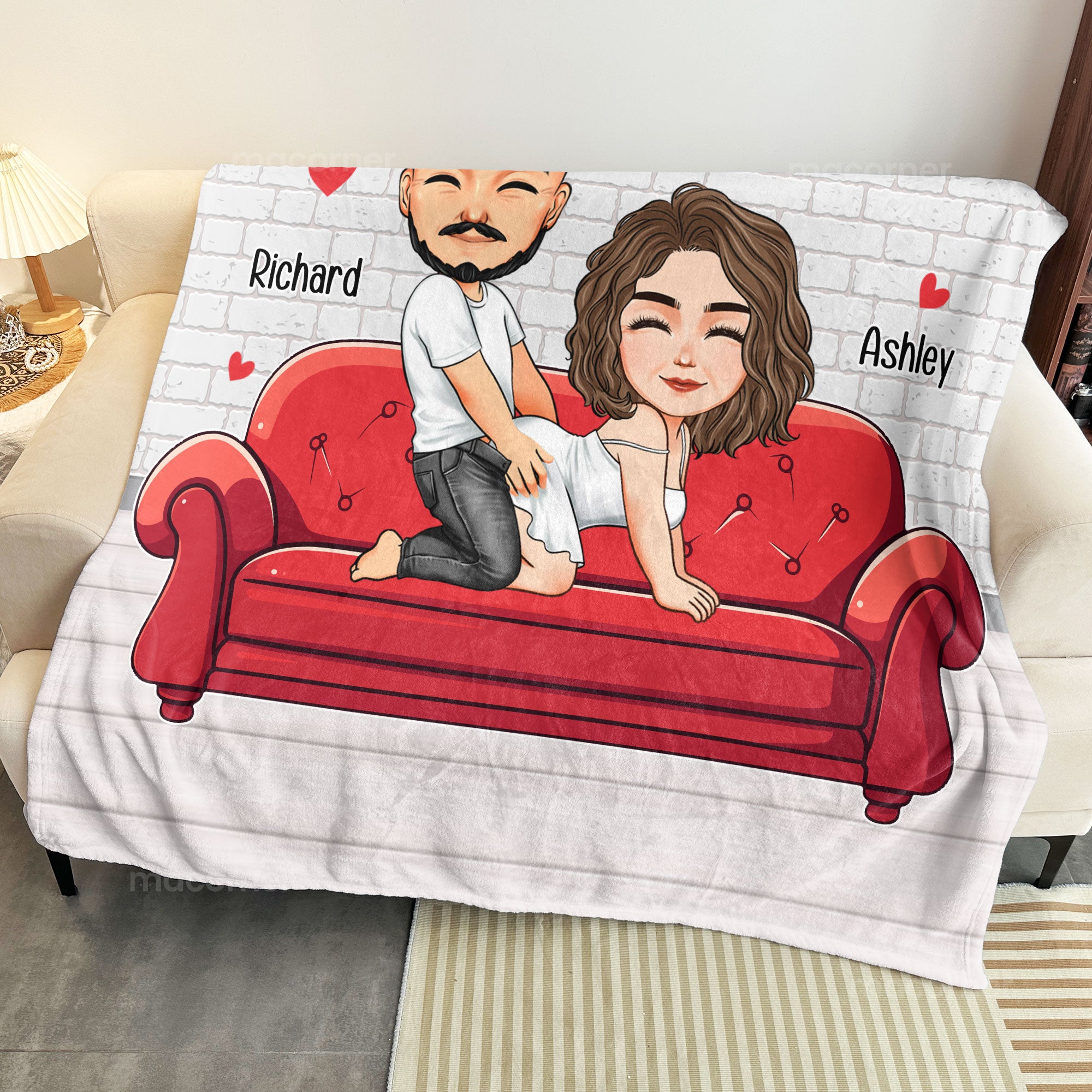 Naughty Couple I Promise To Always Be By Your Side - Personalized Blanket