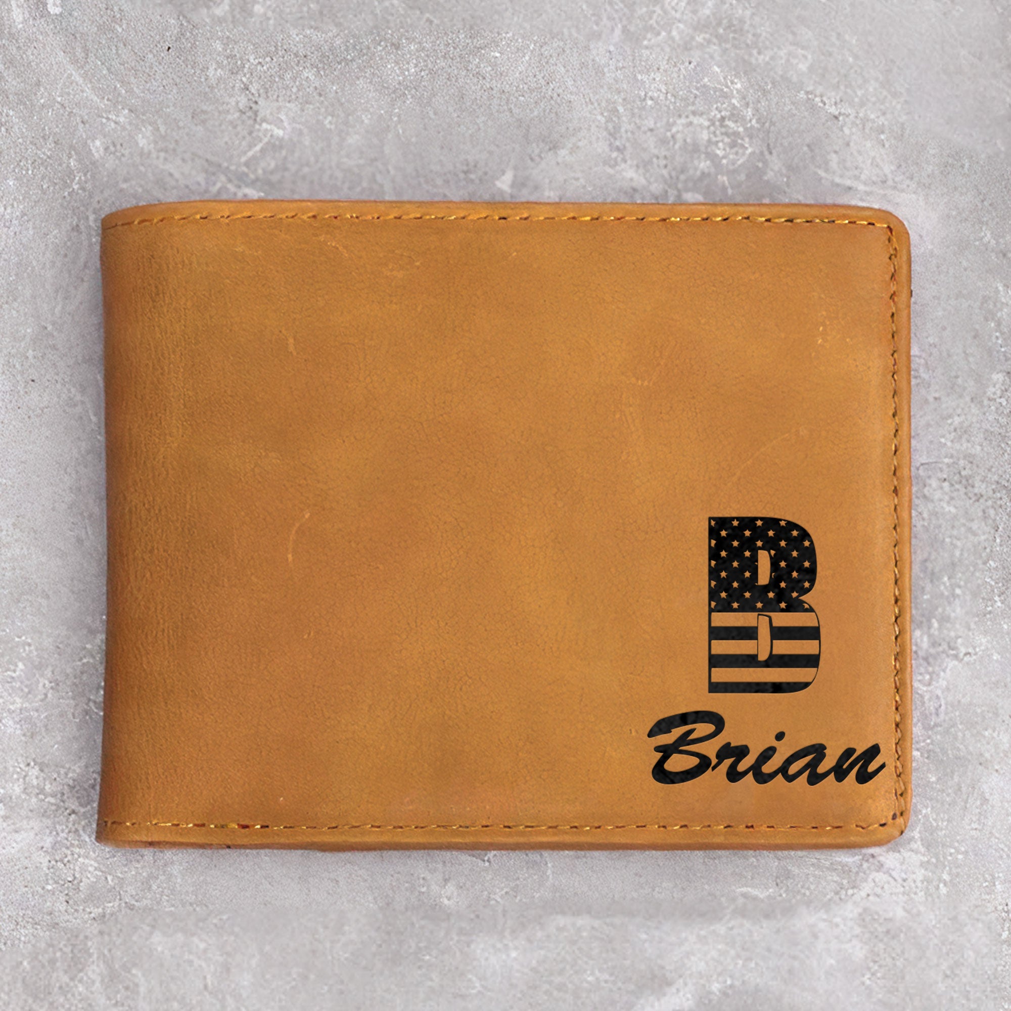 Never Forget That I Love You - Personalized Leather Wallet