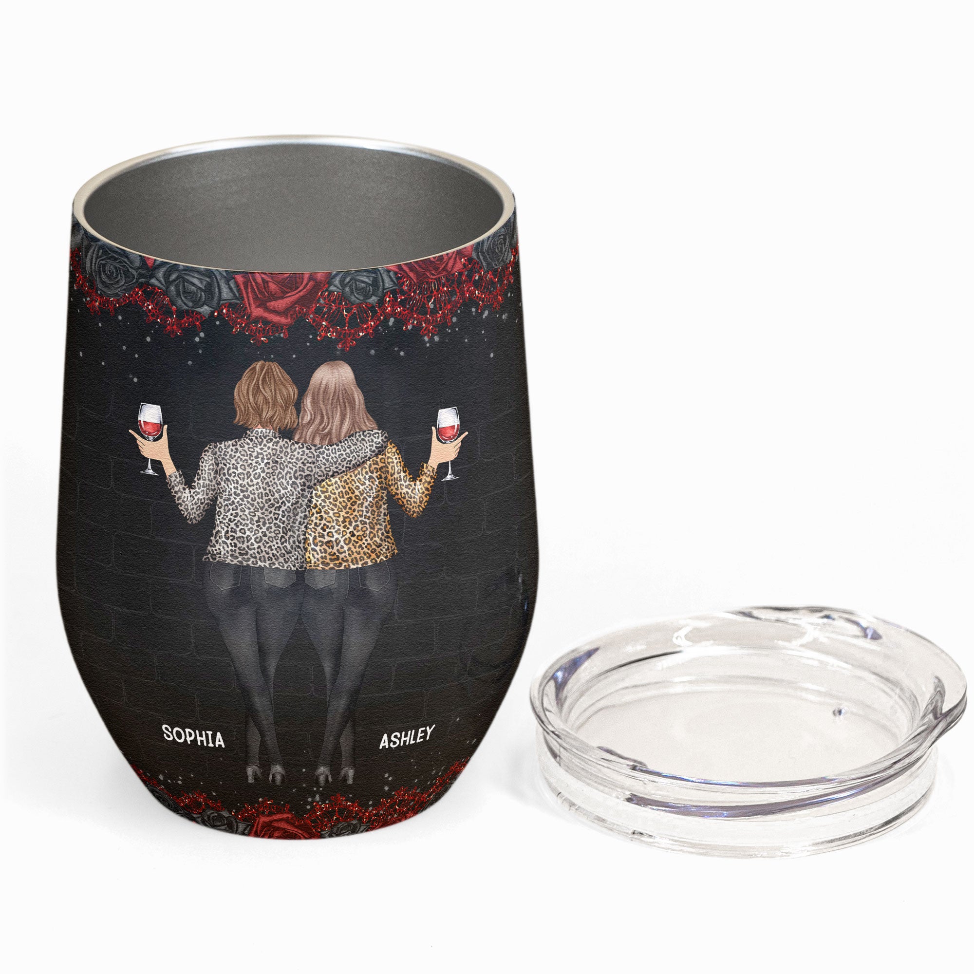 Never Too Far To Wine Together - New Style - Personalized Wine Tumbler