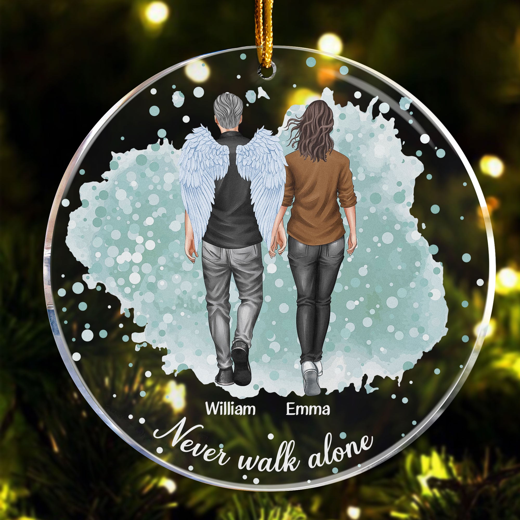 Never Walk Alone - New Version - Personalized Acrylic Ornament