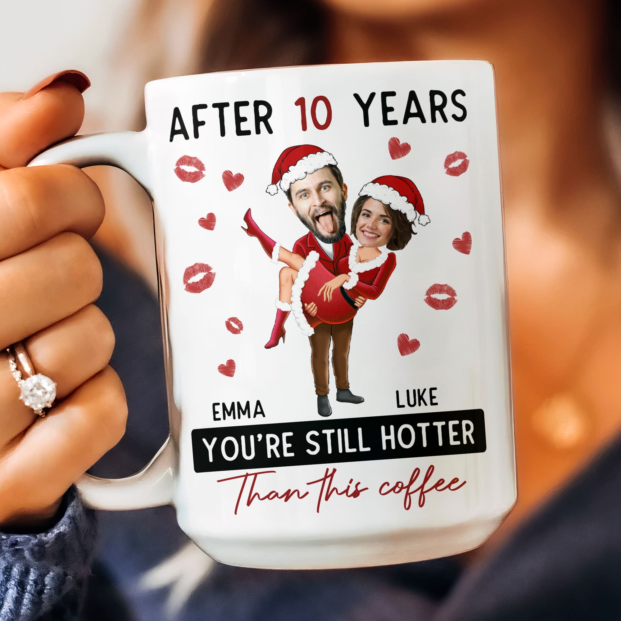 New After Years You're Still Hotter Than This Coffee - Personalized Photo Mug