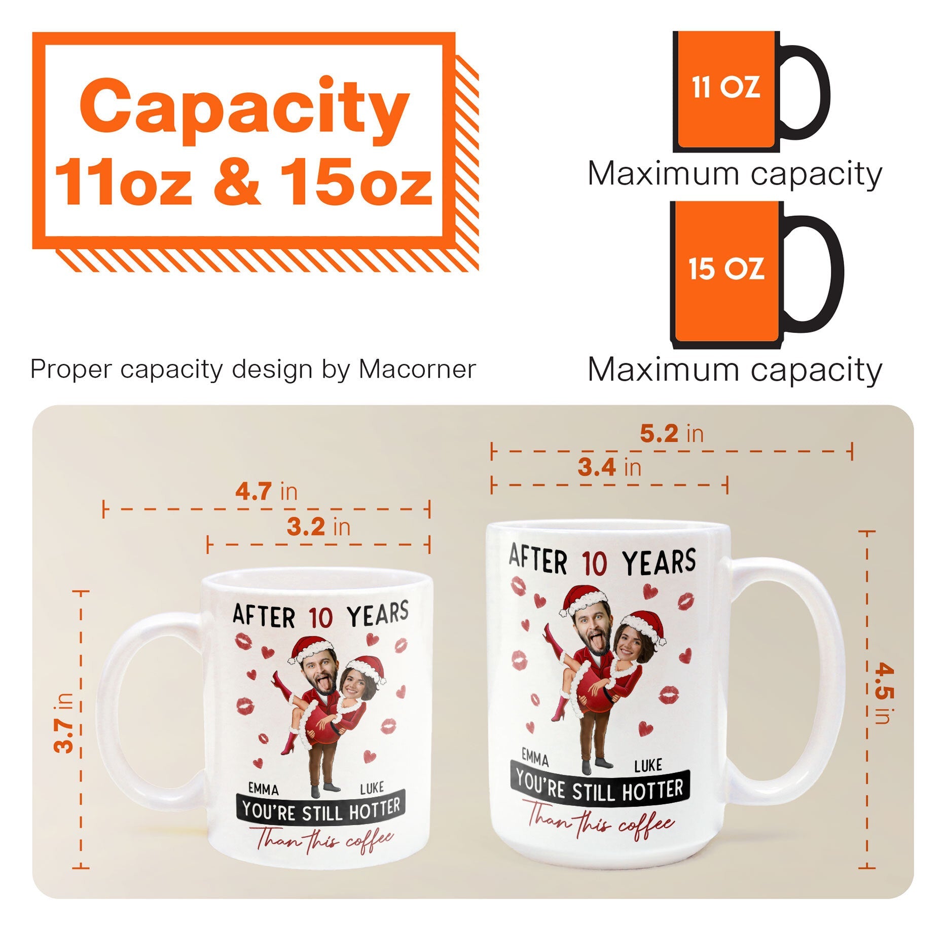 New After Years You're Still Hotter Than This Coffee - Personalized Photo Mug