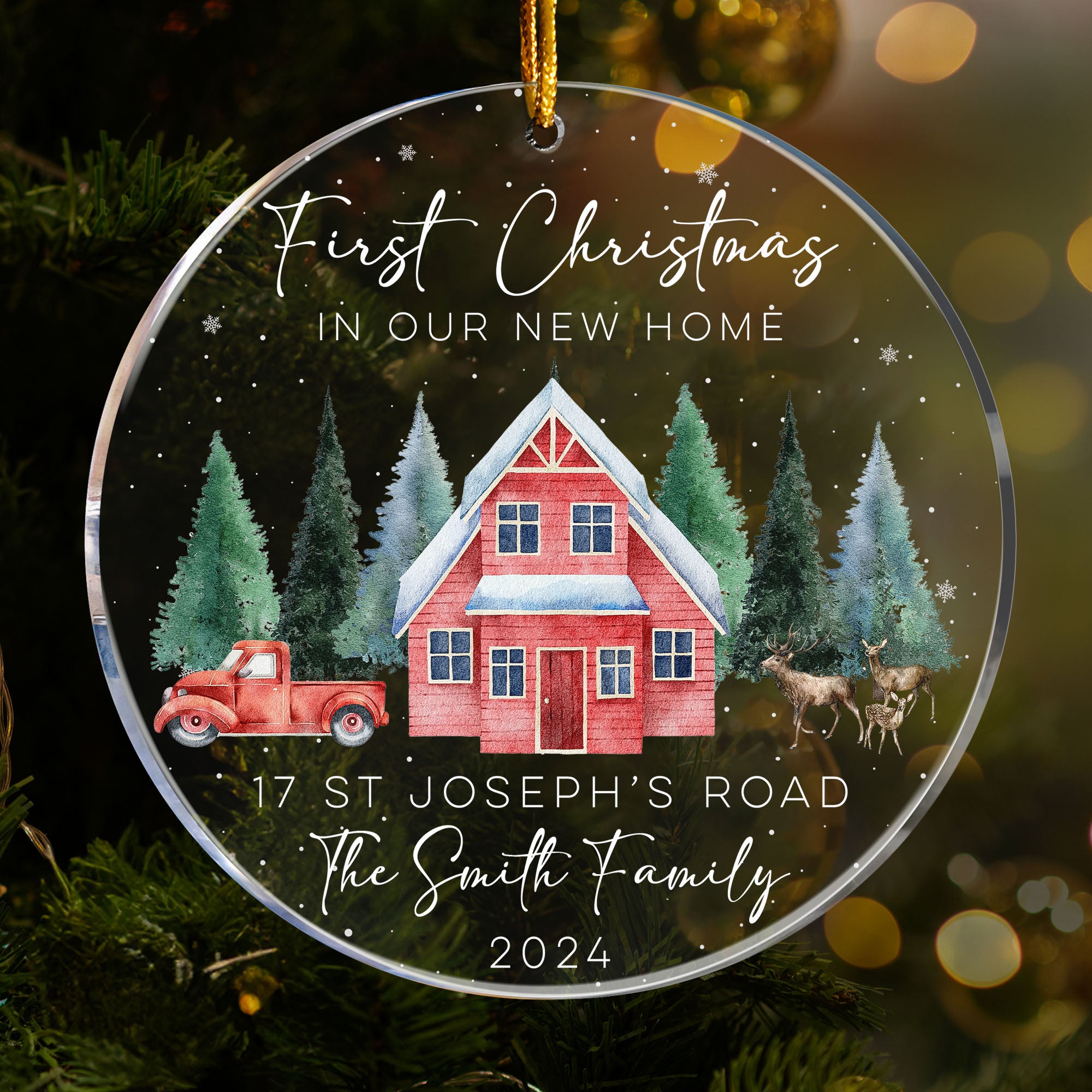 New Home First Christmas - Personalized Acrylic Ornament