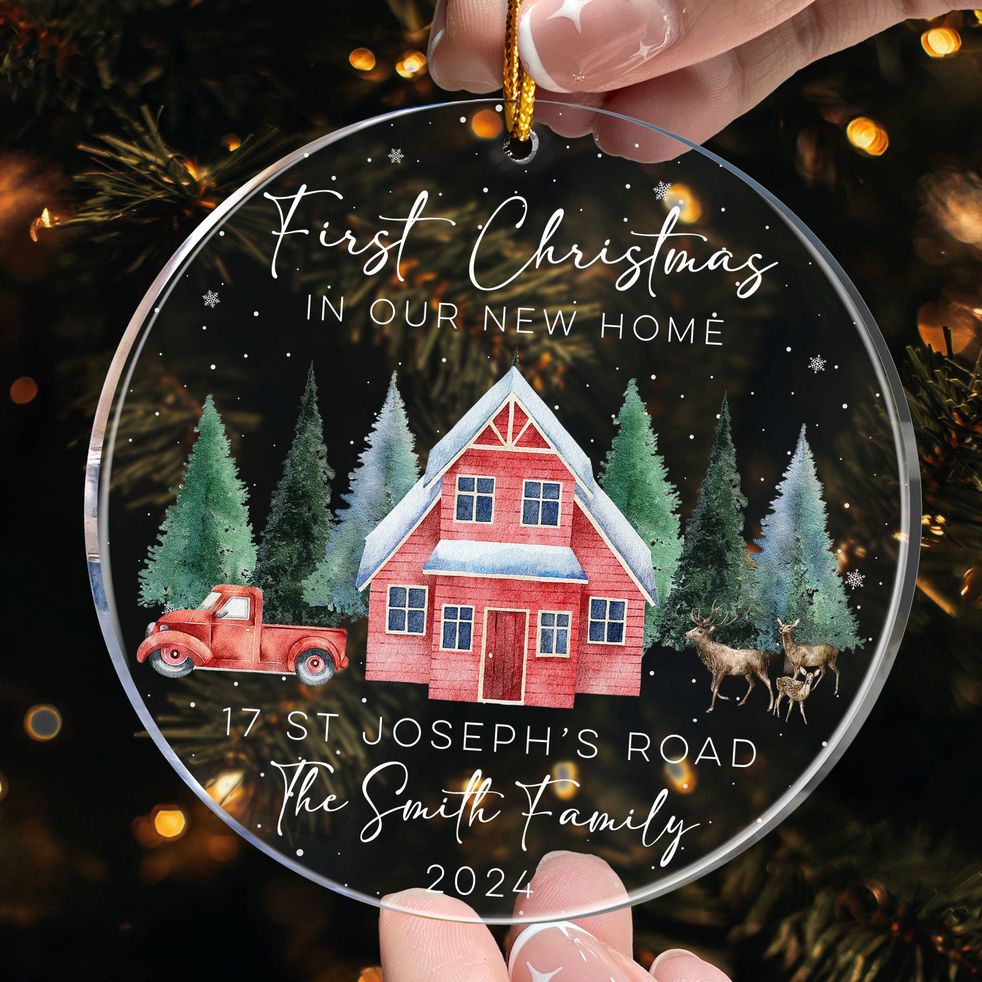 New Home First Christmas - Personalized Acrylic Ornament