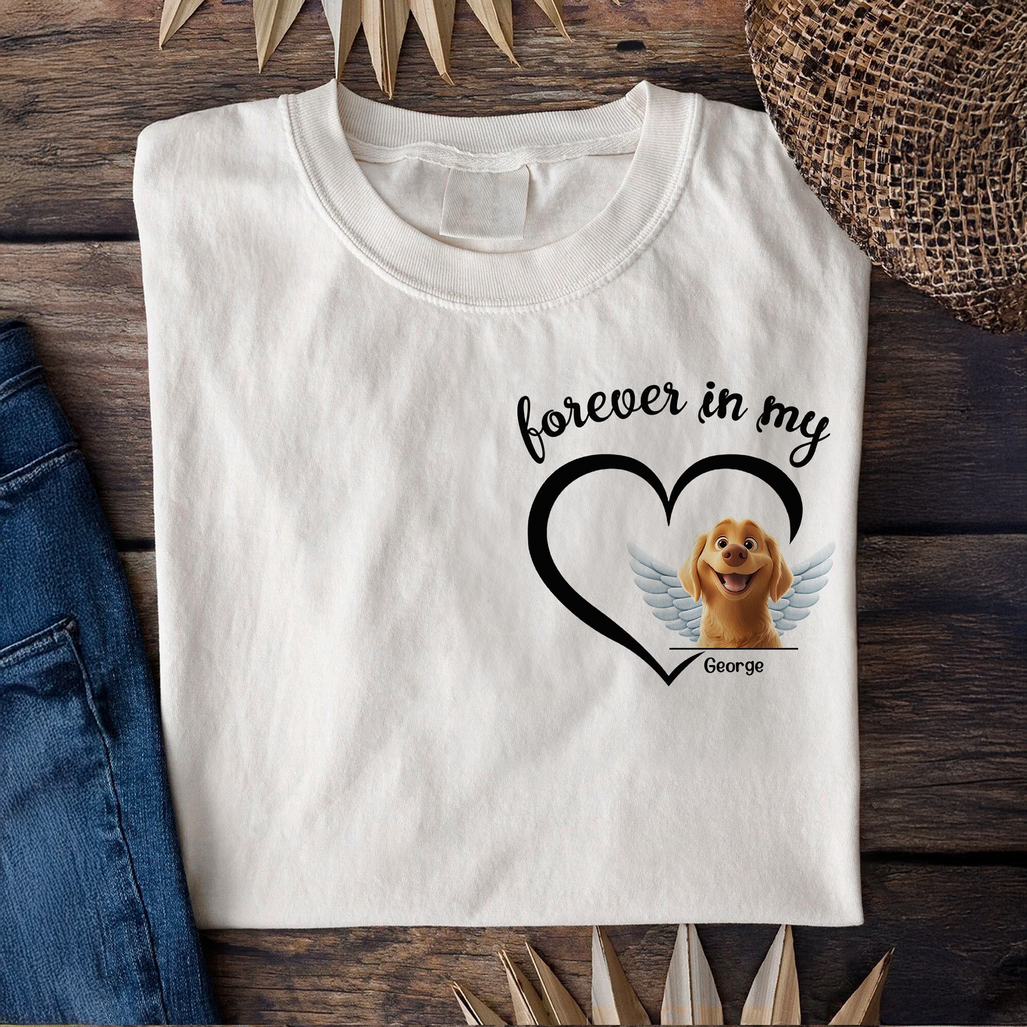 New Version Forever In My Heart Pet Loss - Personalized Shirt