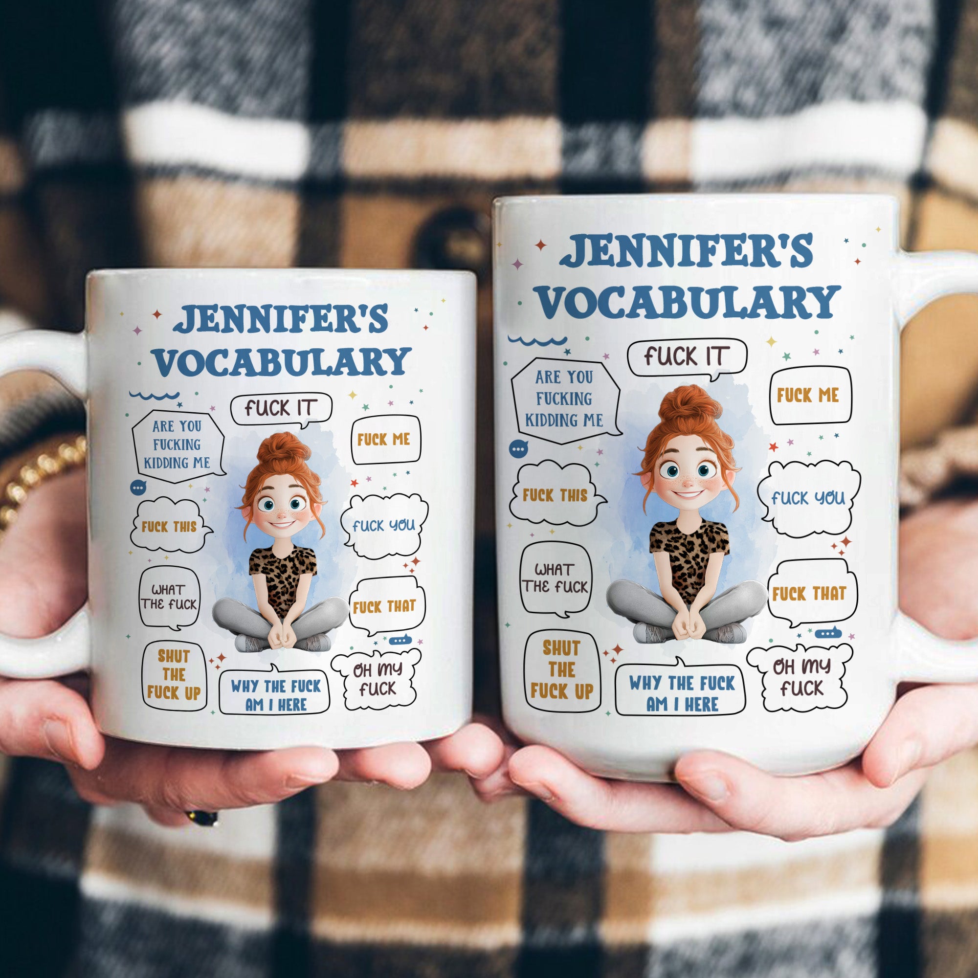 New Version Funny F*ck Vocabulary - Personalized Mug