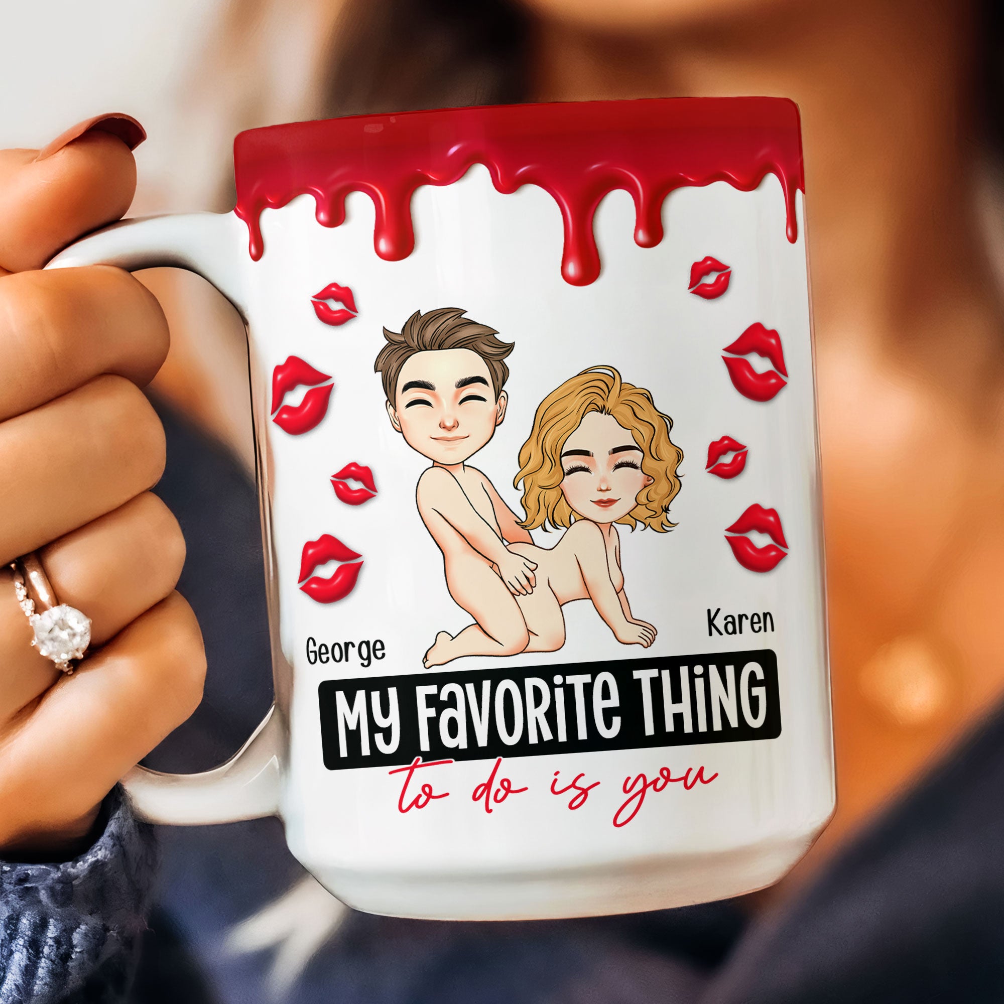 New Version My Favorite Thing To Do Is You - Personalized Mug