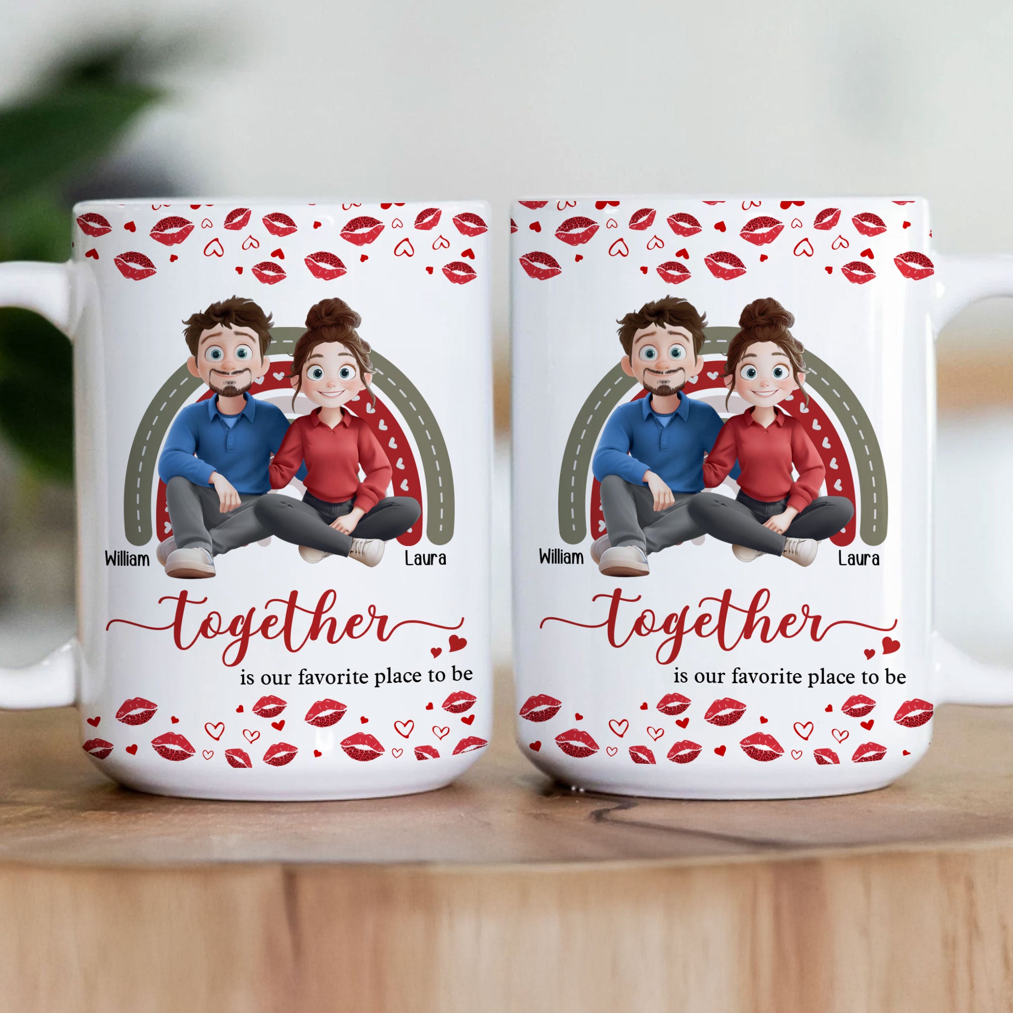 New Version Together Is Our Favorite Place To Be - Personalized Mug