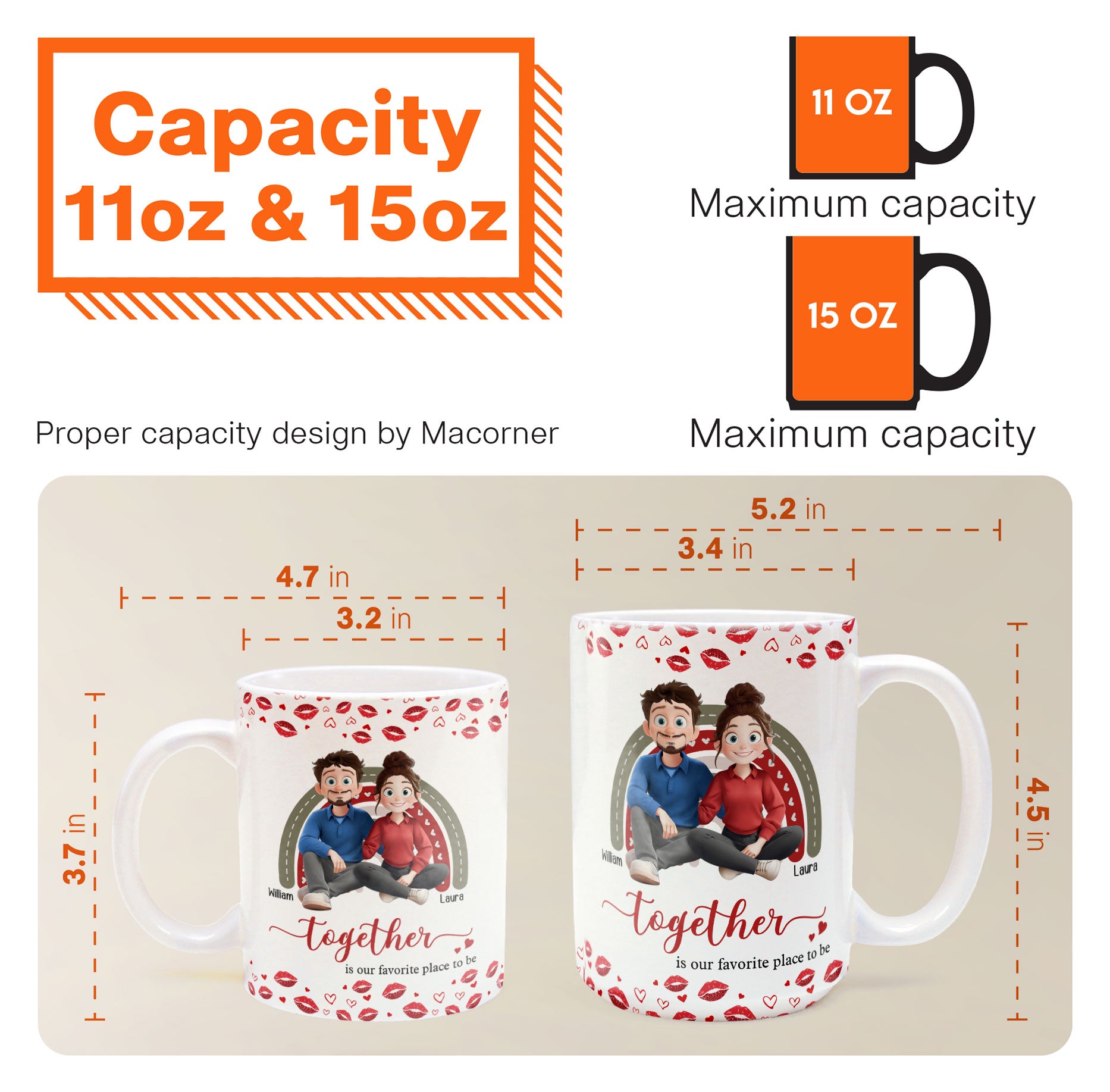 New Version Together Is Our Favorite Place To Be - Personalized Mug