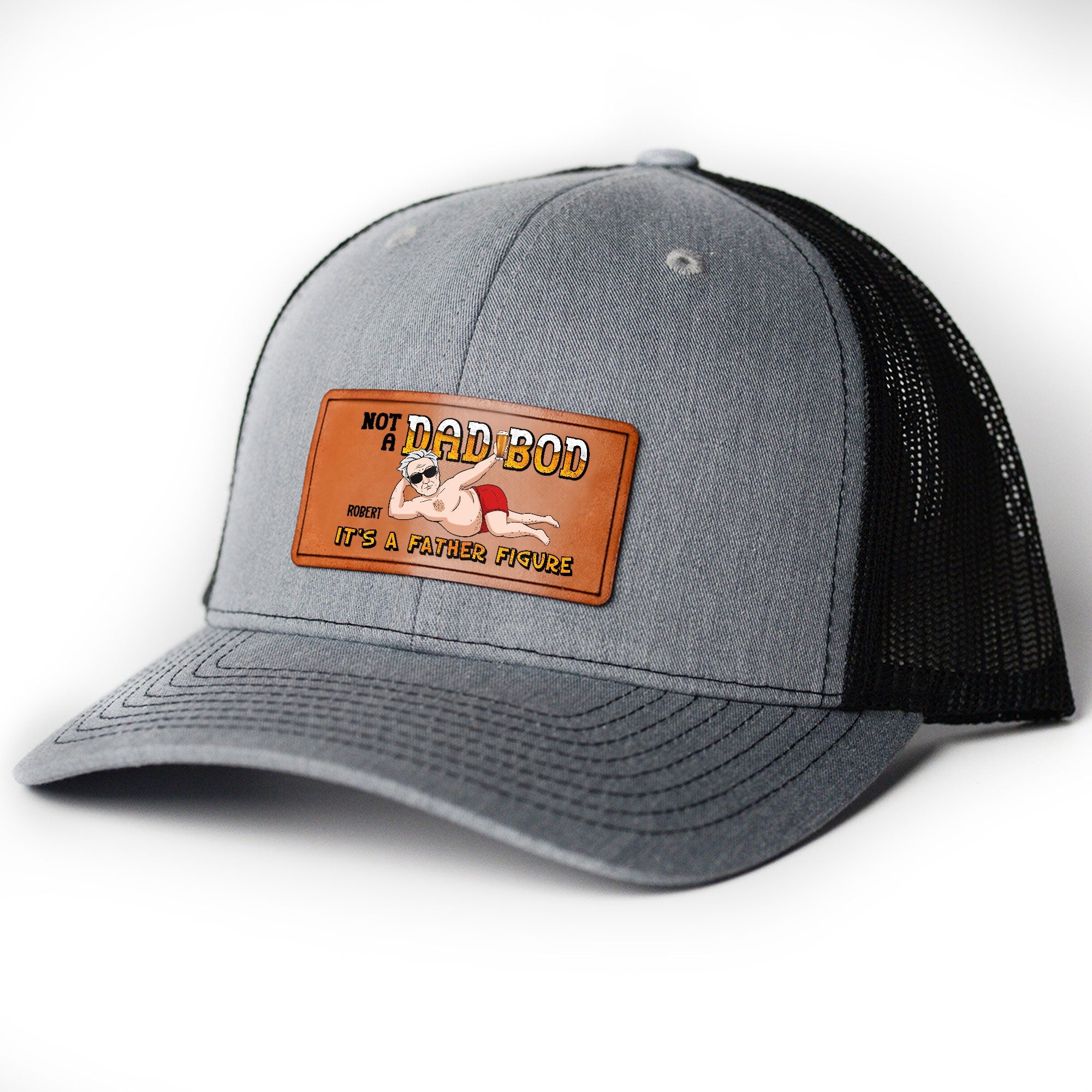 Not A Dad Bod - Personalized Leather Patch Hat