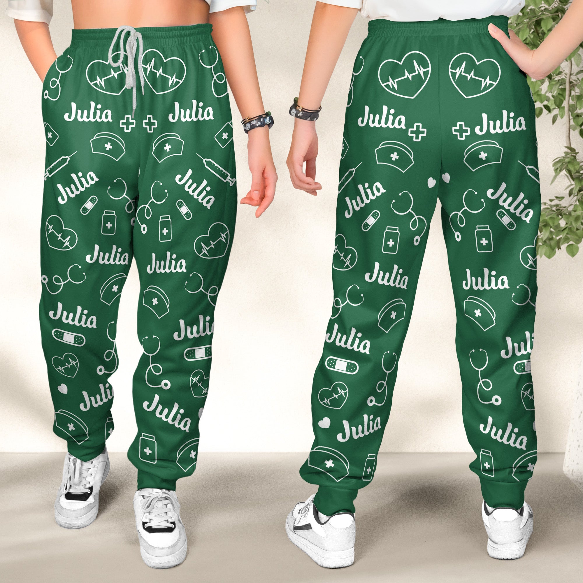 Nurse Custom Name - Personalized Sweatpants