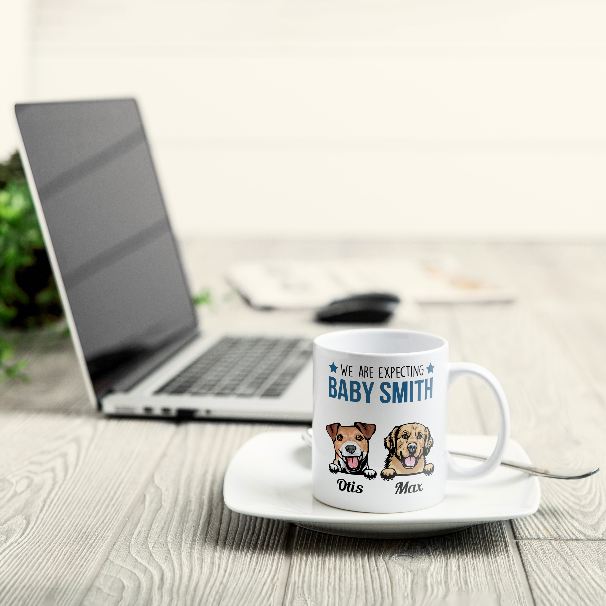 Only The Best Dog Dads Get Promoted To Human Dads - Personalized Mug - Birthday, Pregnancy Announcement, Father's Day Gift For Father, Daddy, Dad, Dog & Cat Lover