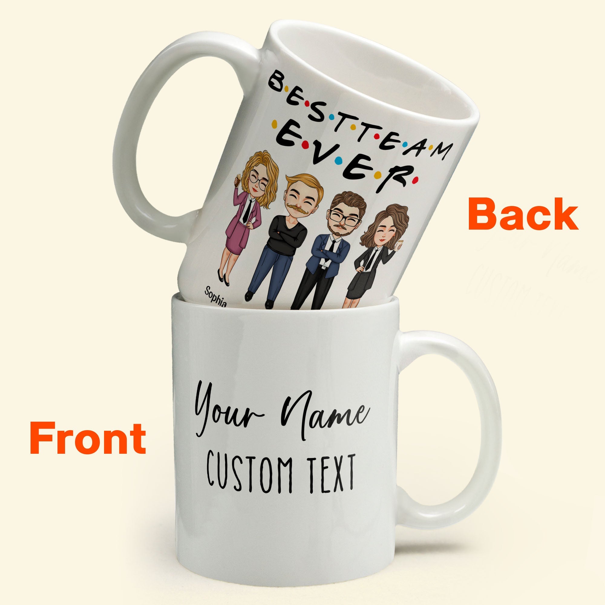 Office Squad New Version - Personalized Mug - Birthday, Retirement, Promotion, Leaving  Gift For Colleagues, Employees, Staffs, Direct Reports