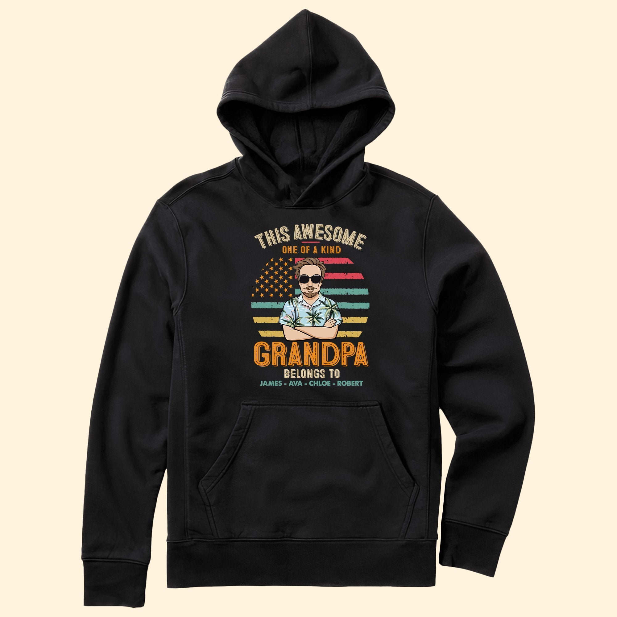 One Of A Kind Grandpa - Personalized Shirt