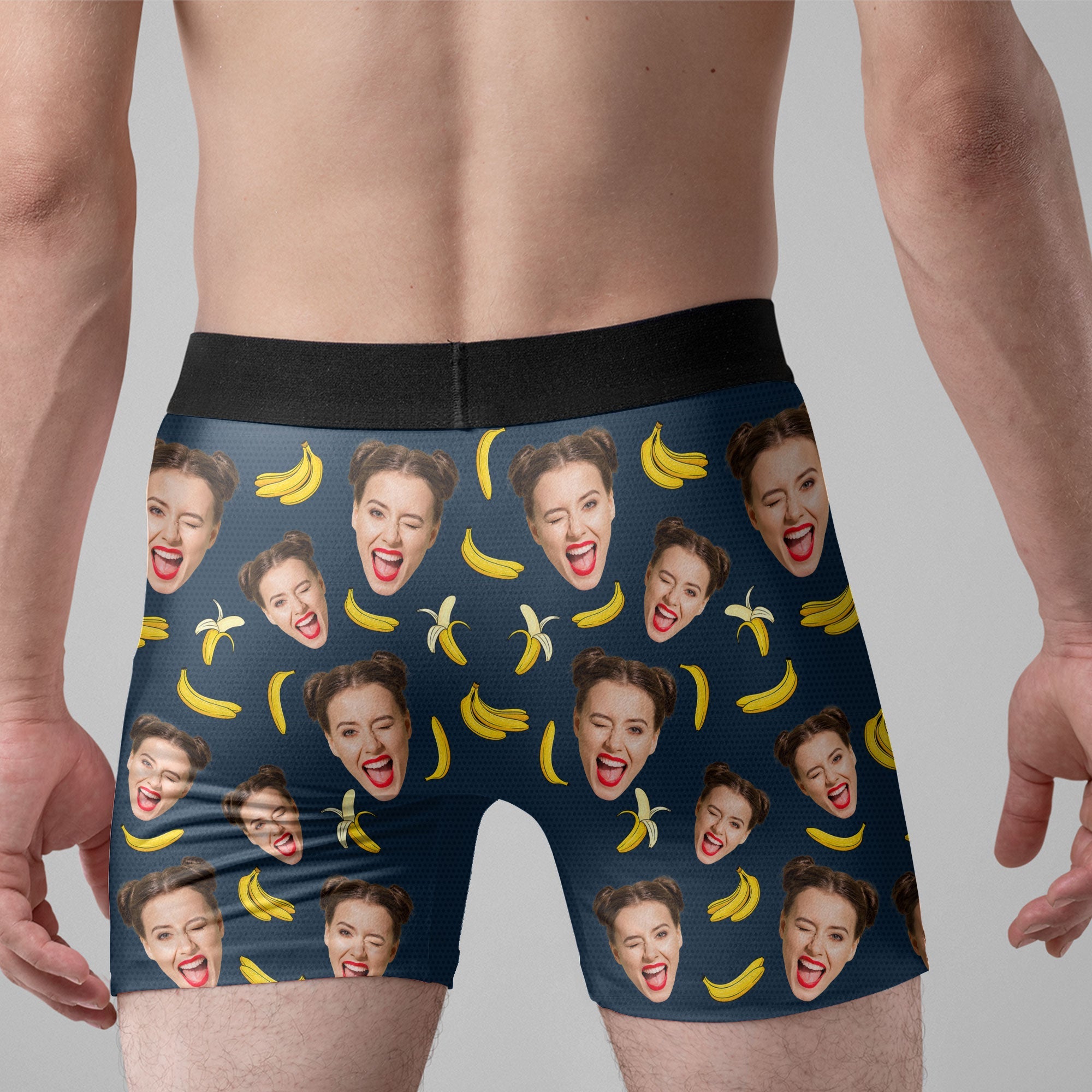 Only Emily Can Eat This Naughty Gift For Husband - Personalized Photo Men's Boxer Briefs