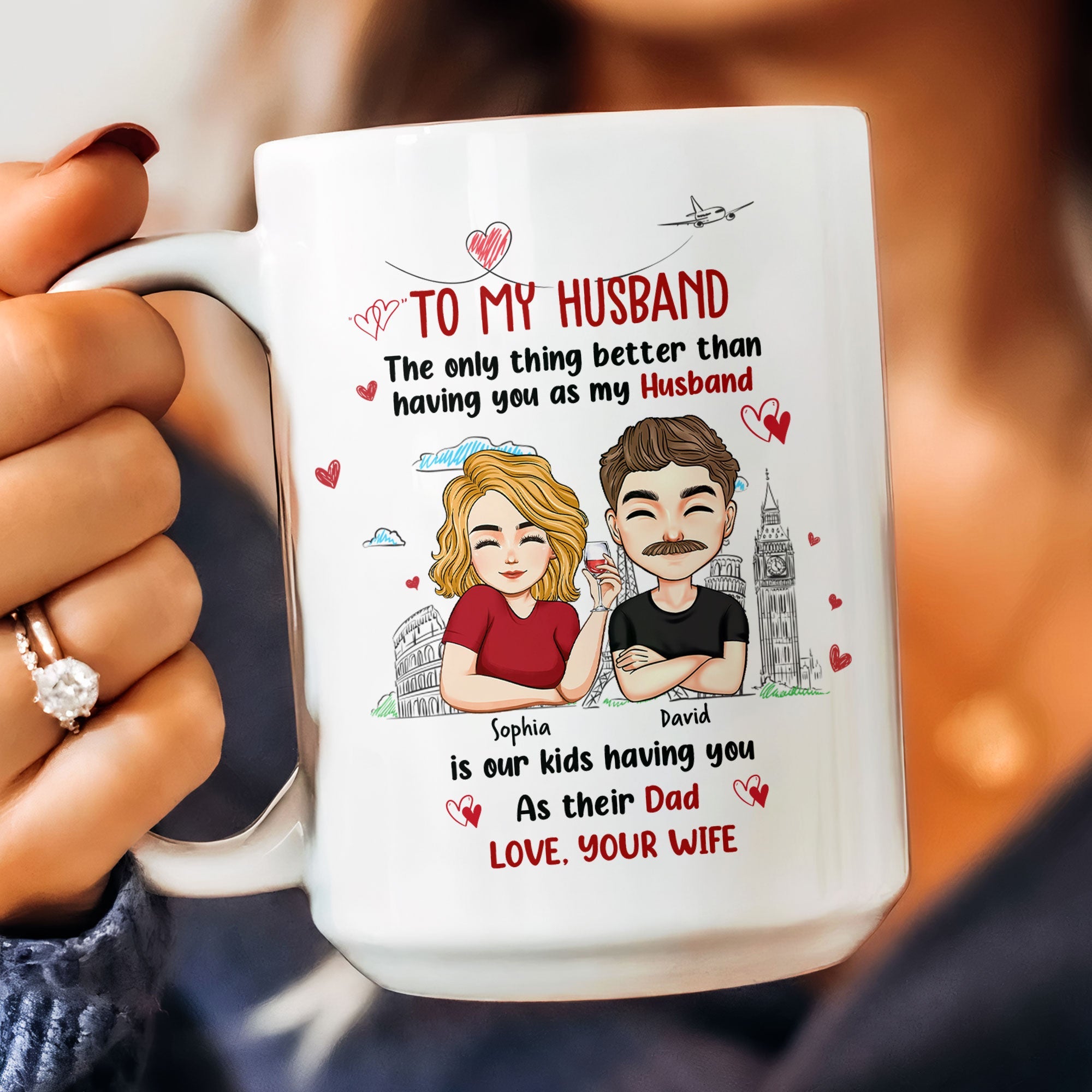 Only Thing Better Than Having You As Husband Is Our Kids Having You As Dad - Personalized Mug