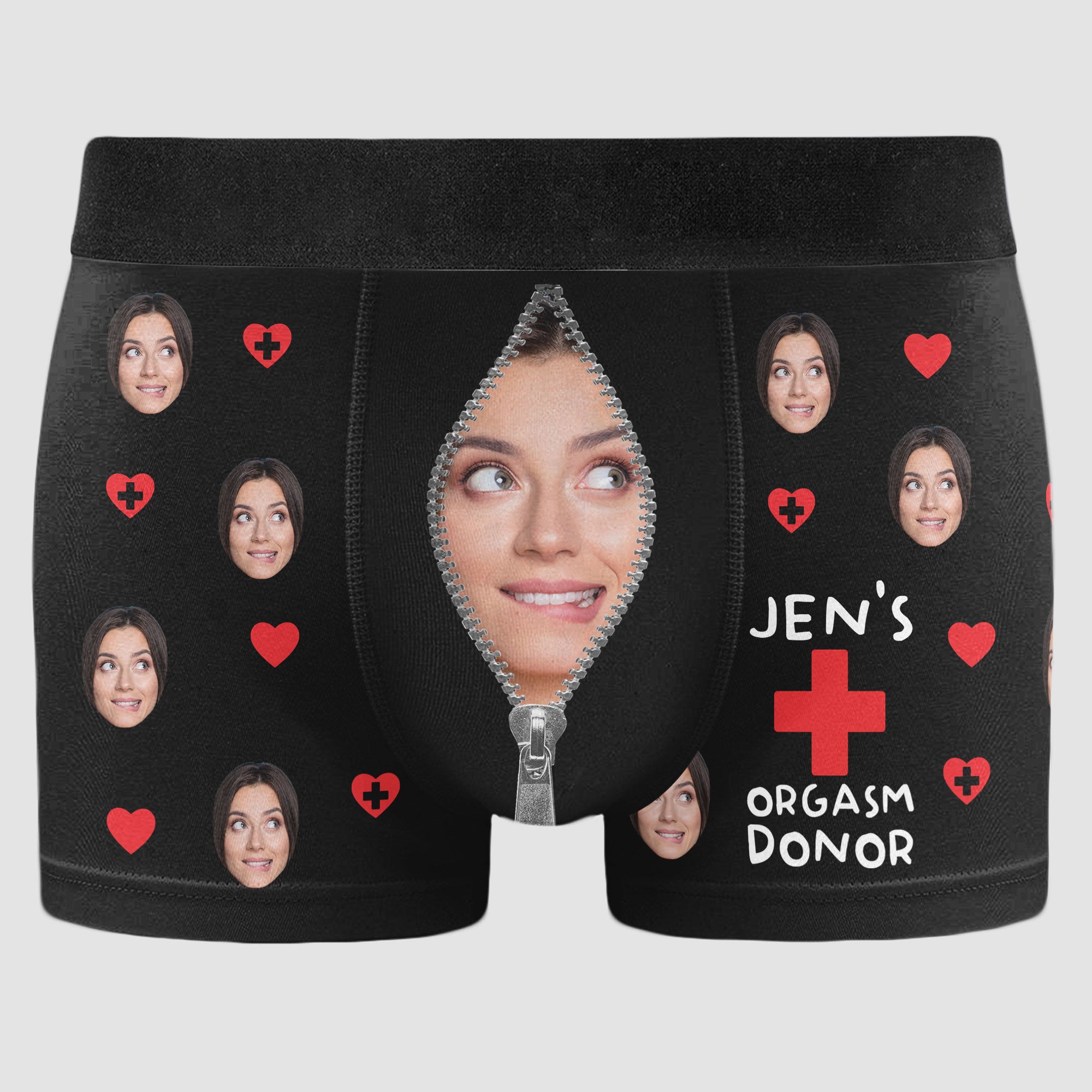 Orgasm Donor - Personalized Photo Men's Boxer Briefs