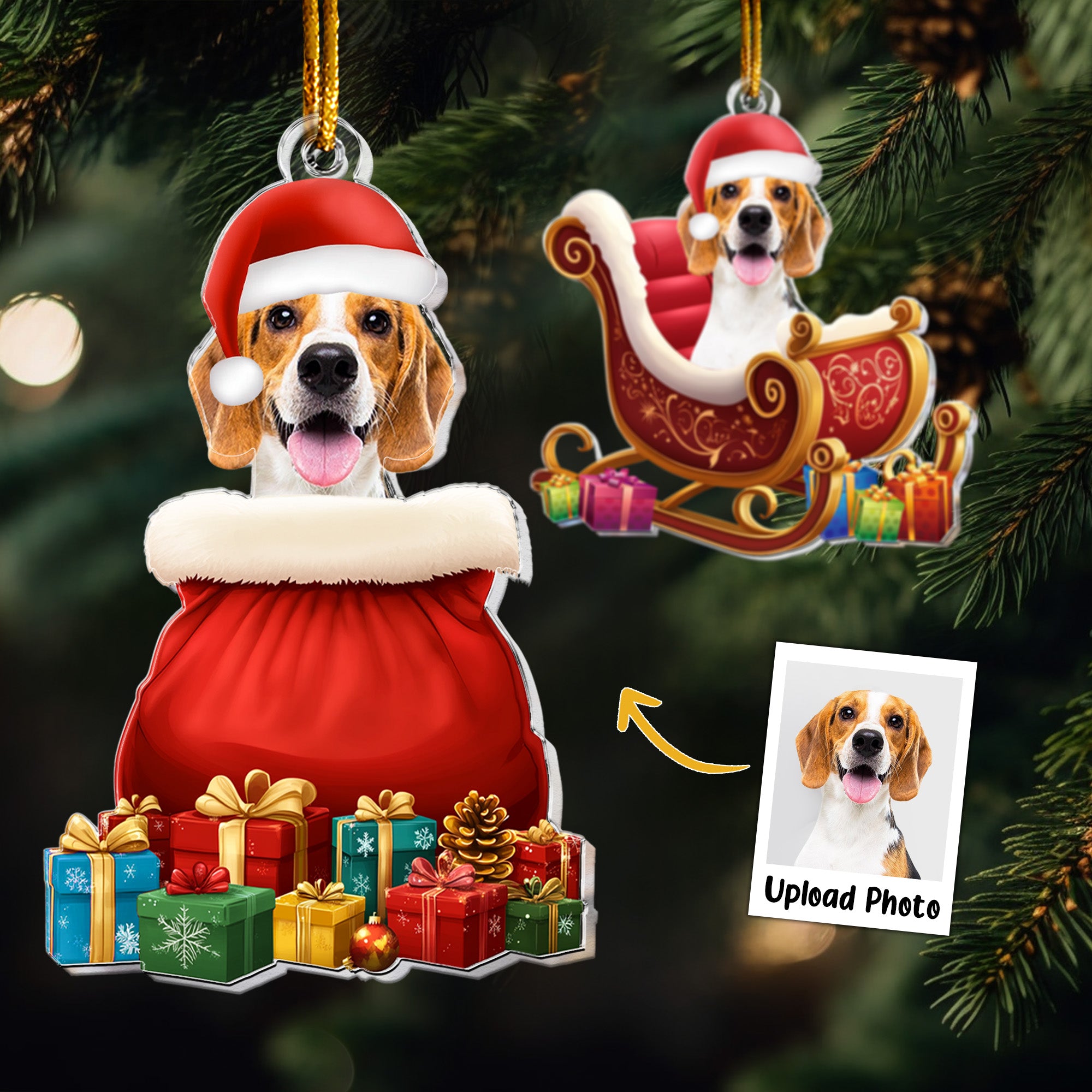 Ornament Custom Pet Photo - Personalized Acrylic Photo Ornament