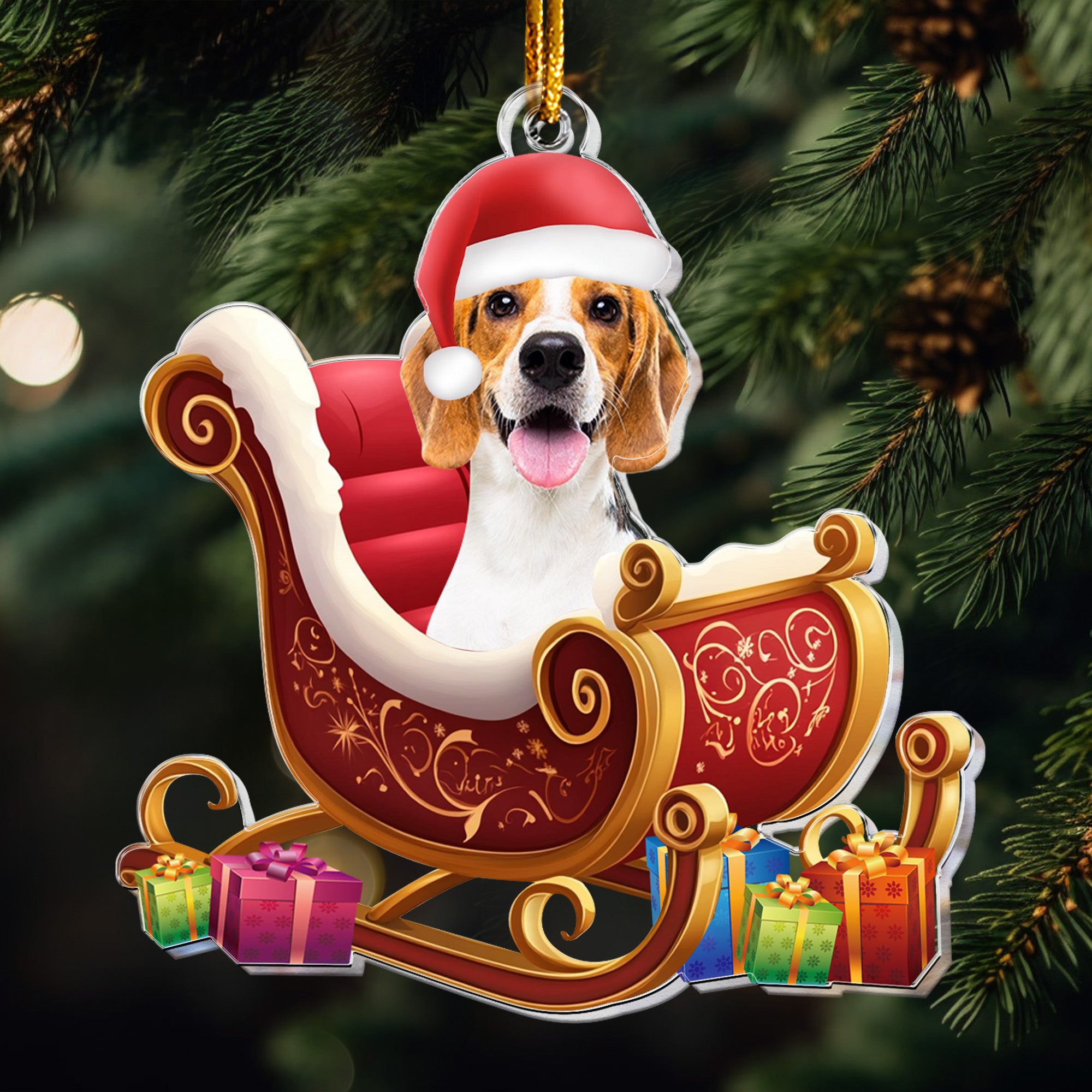 Ornament Custom Pet Photo - Personalized Acrylic Photo Ornament