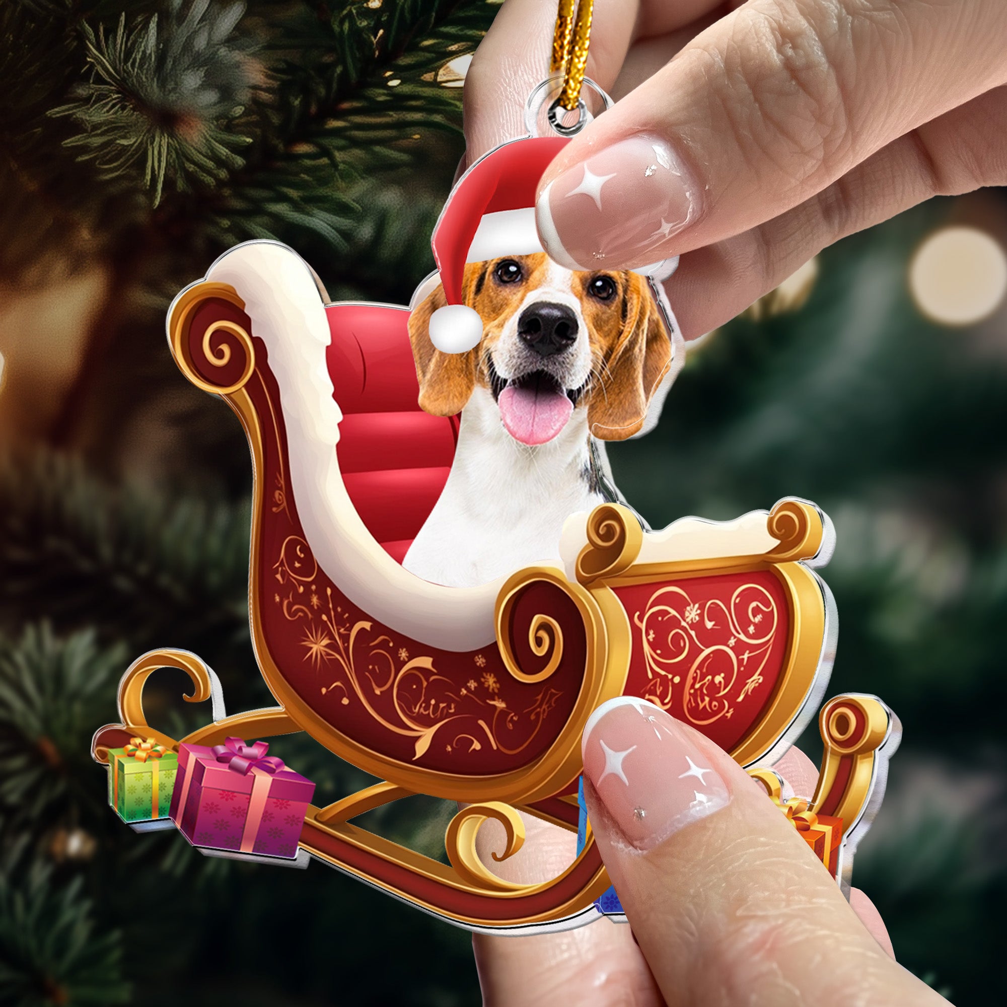 Ornament Custom Pet Photo - Personalized Acrylic Photo Ornament