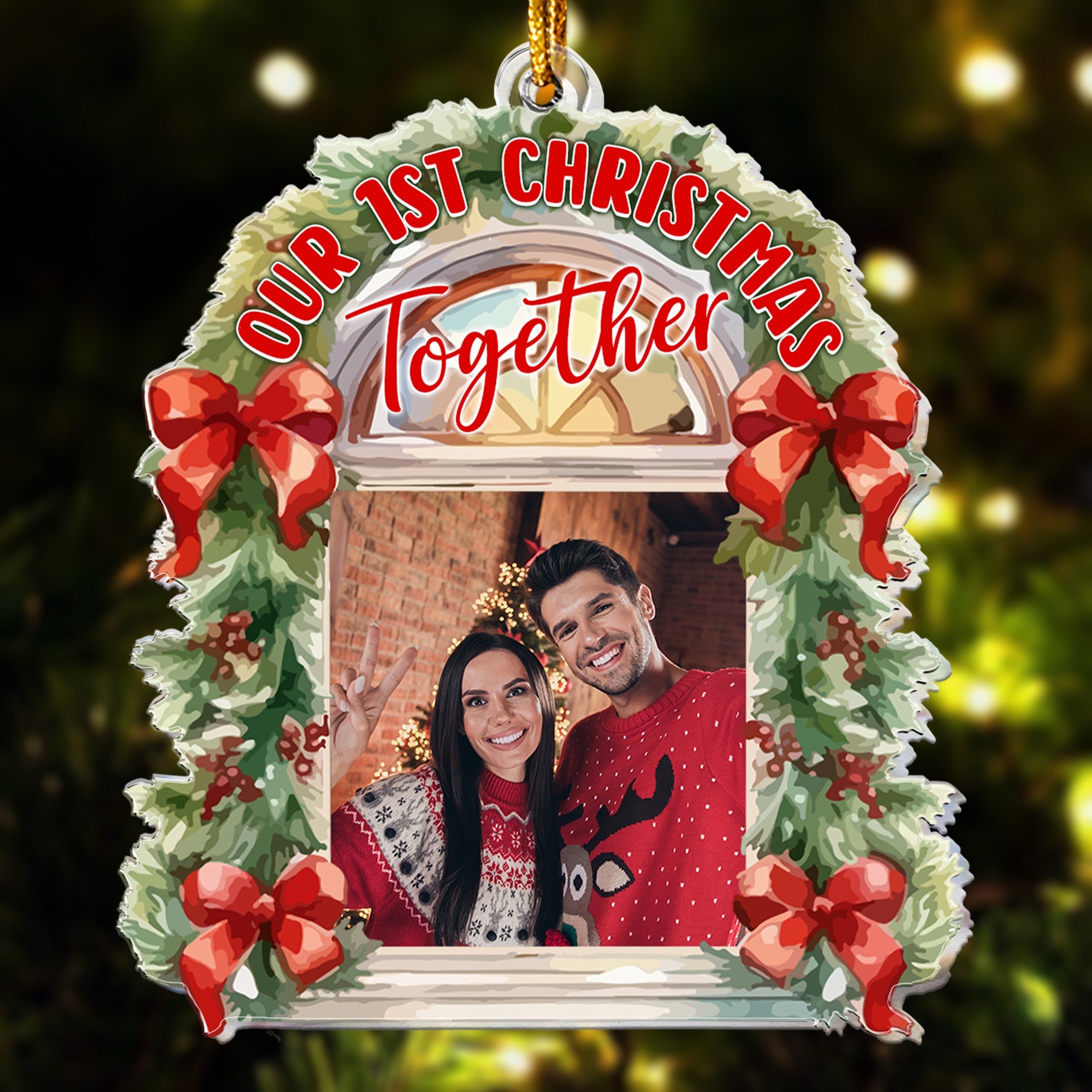 Our 1St Christmas Together - Personalized Acrylic Photo Ornament