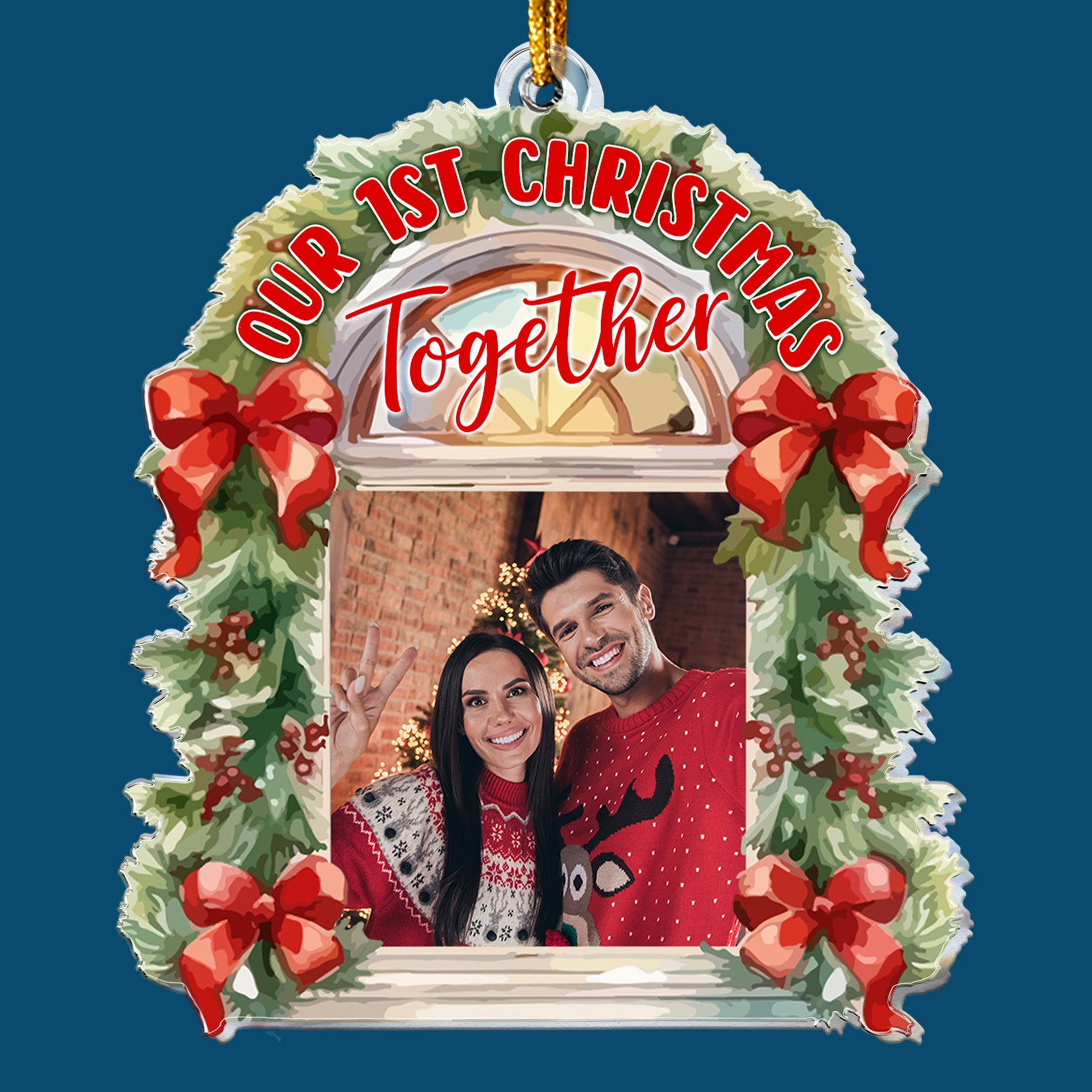 Our 1St Christmas Together - Personalized Acrylic Photo Ornament