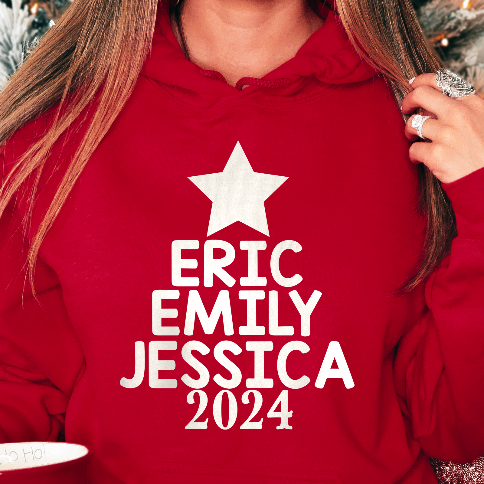 Our Family Christmas Tree 2024 - Personalized SweatShirt