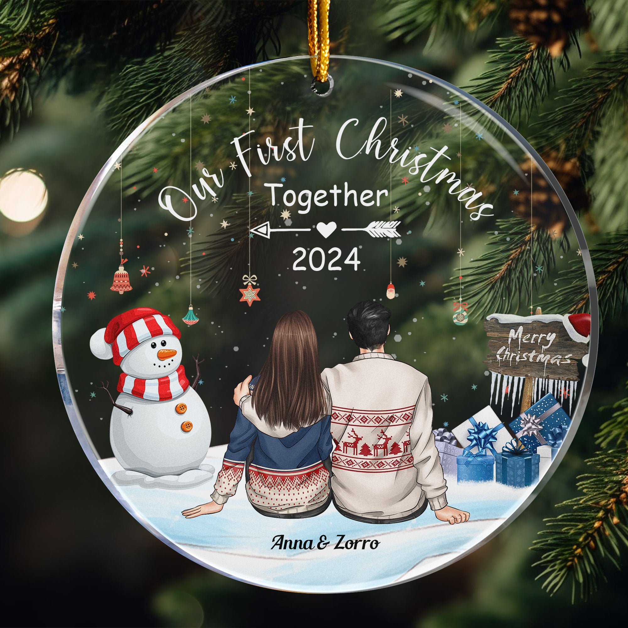 Our First Christmas Together - Personalized First Christmas Ornament