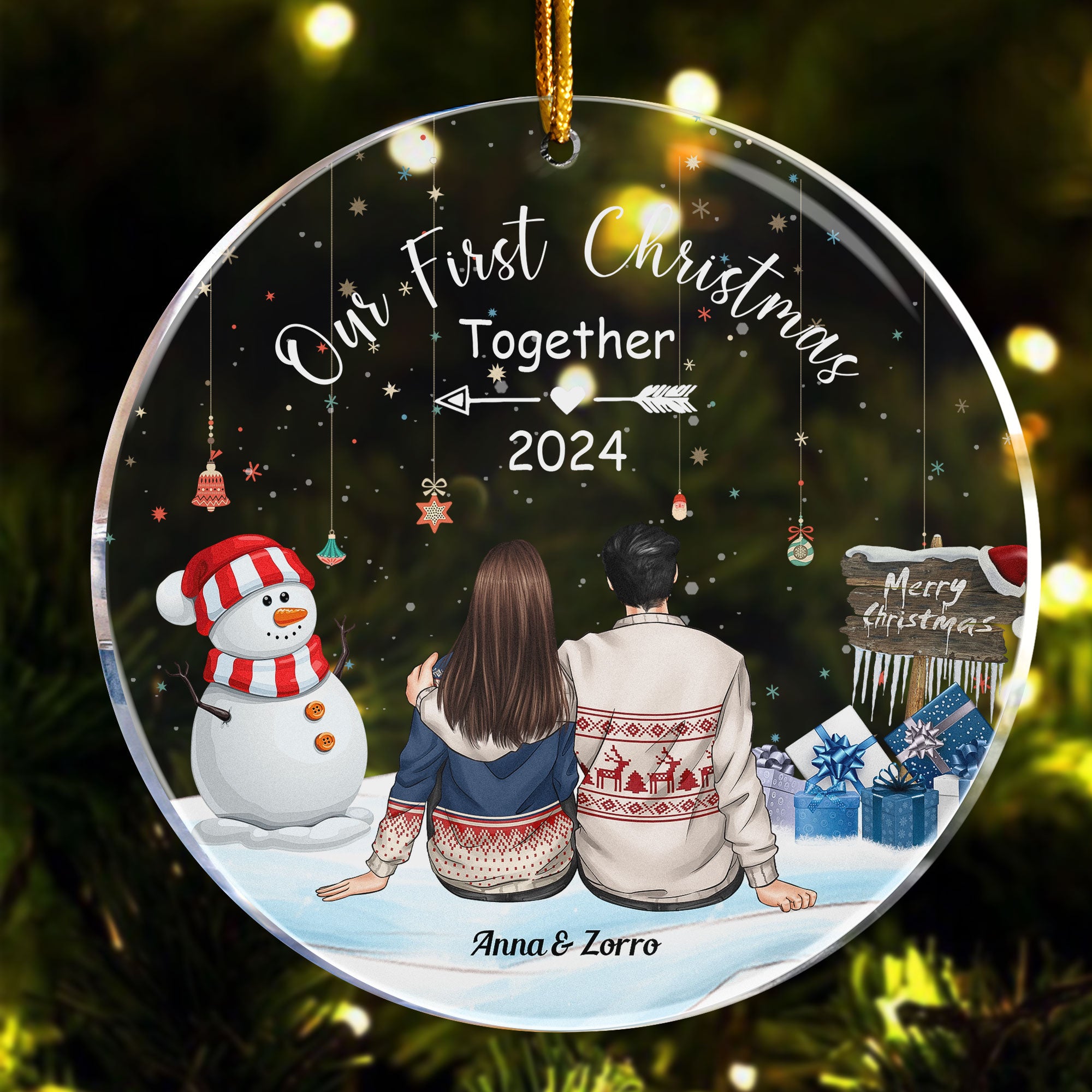 Our First Christmas Together - Personalized First Christmas Ornament