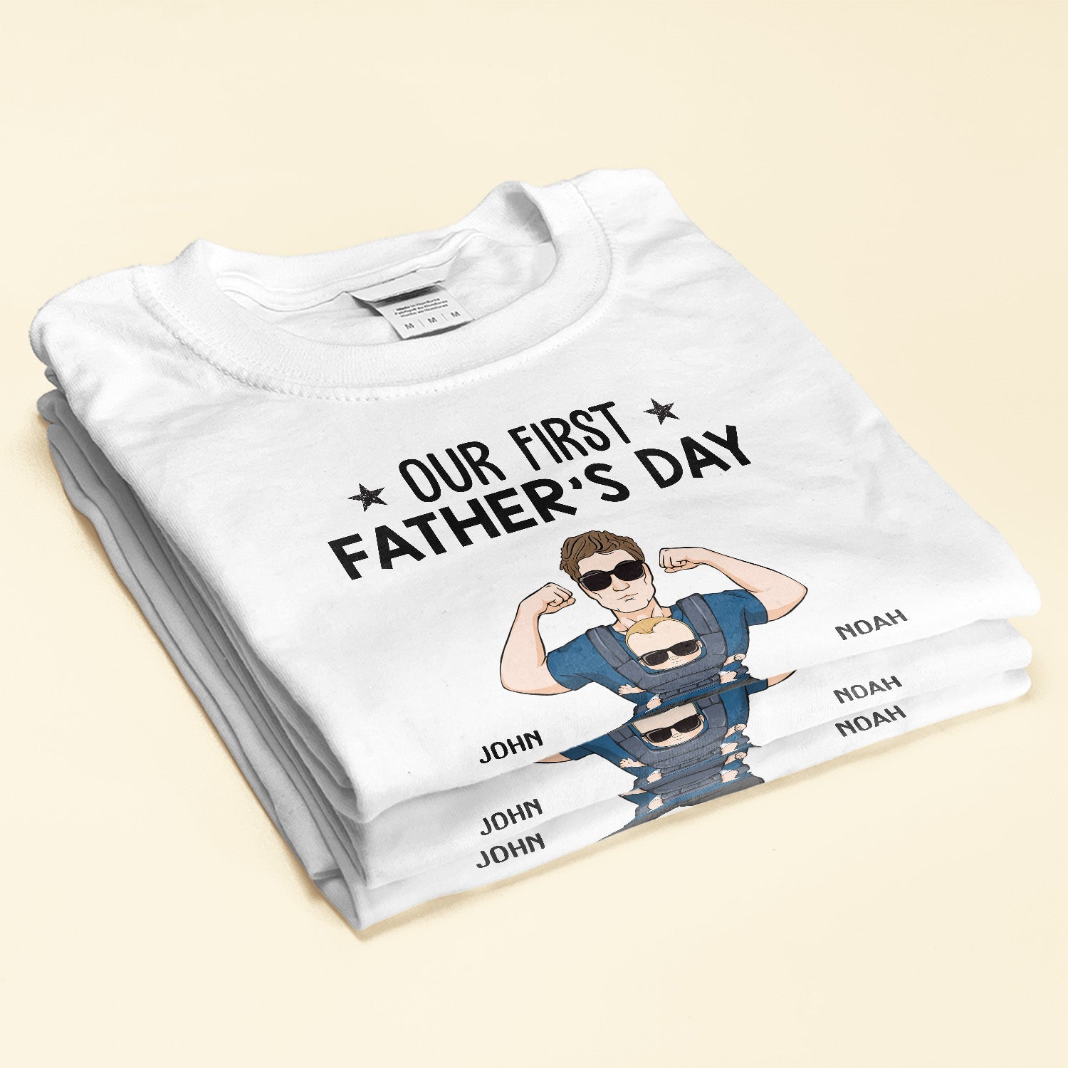 Our First Father's Day Together - Personalized Matching Family Shirts