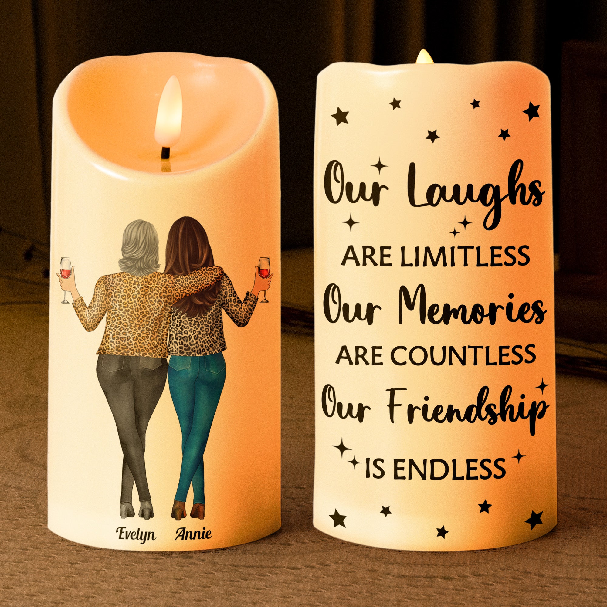 Our Friendship Is Like This Candle - Personalized LED Candle