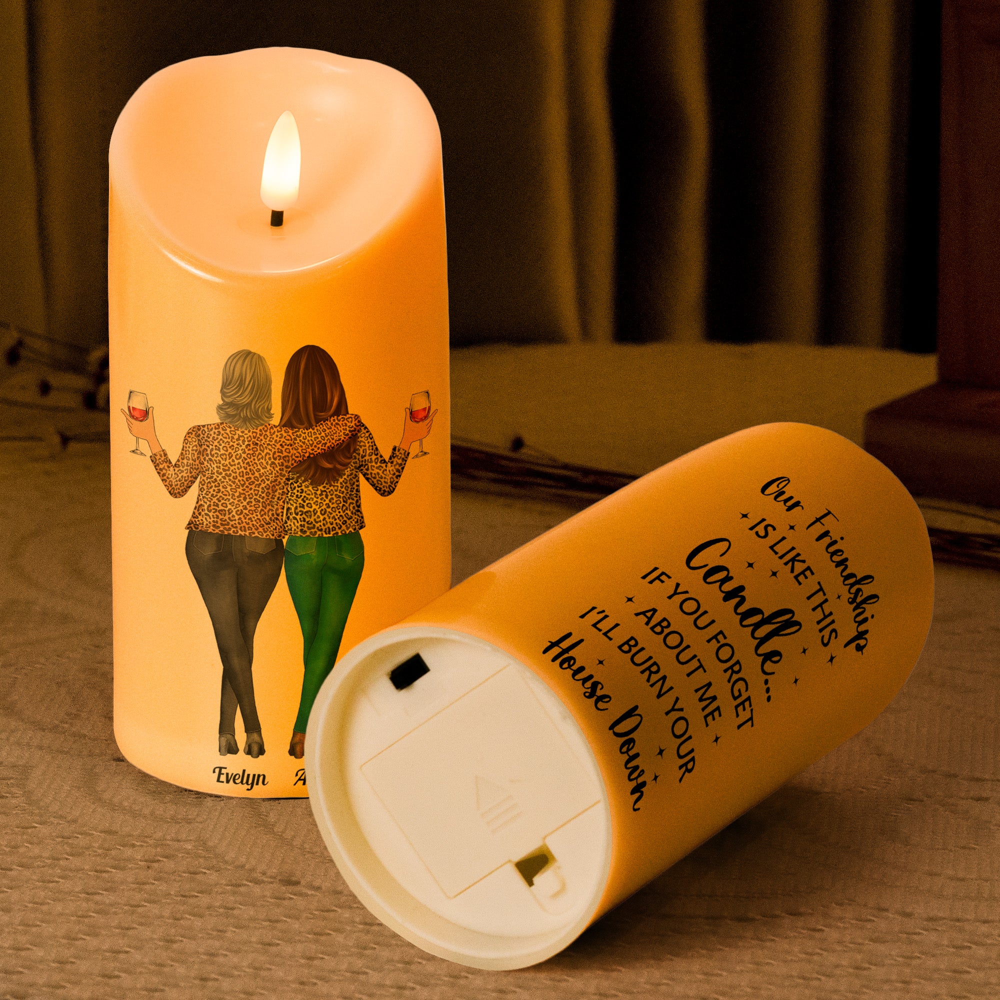 Our Friendship Is Like This Candle - Personalized LED Candle